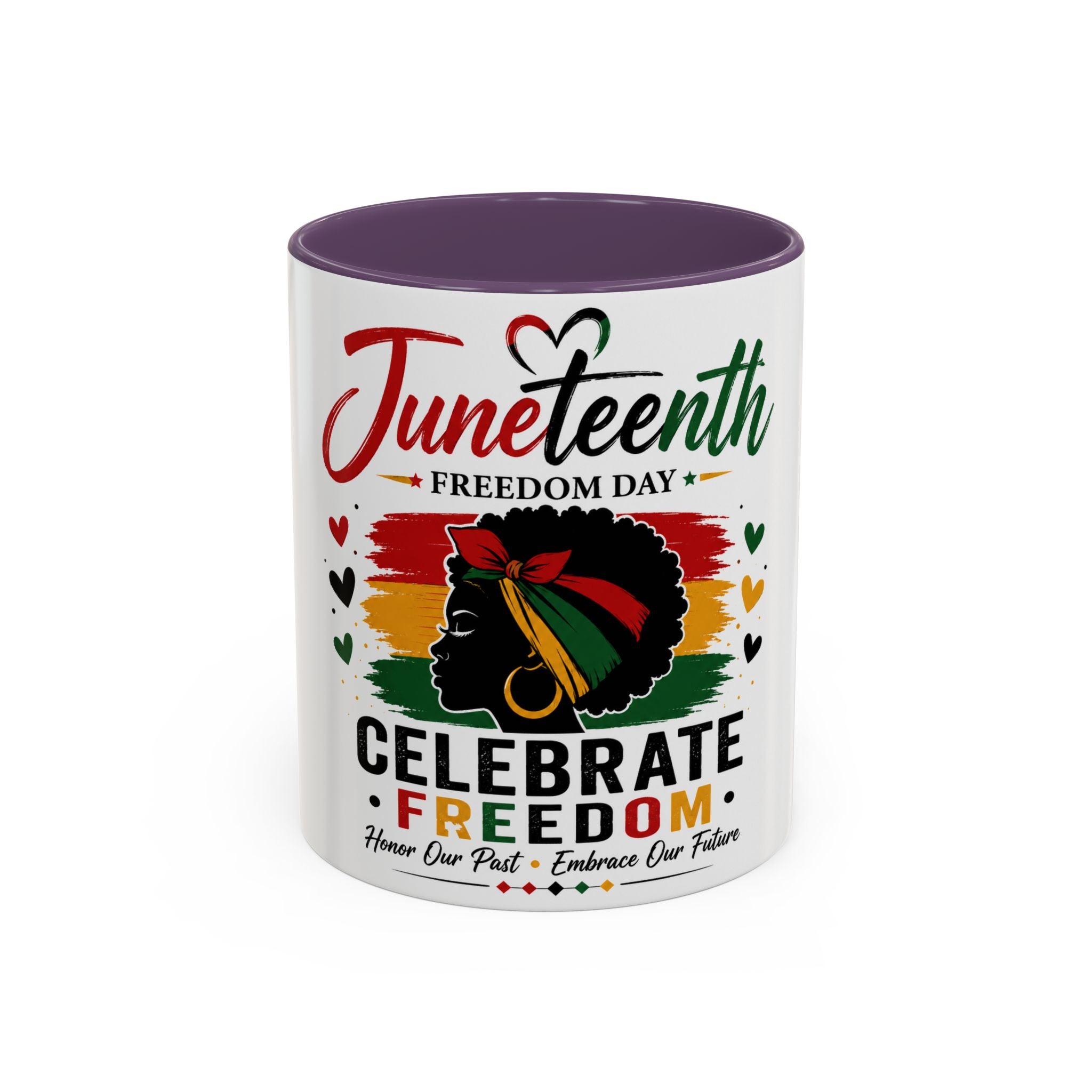 Juneteenth Accent Coffee Mug – "Celebrate Freedom" Juneteenth Tribute