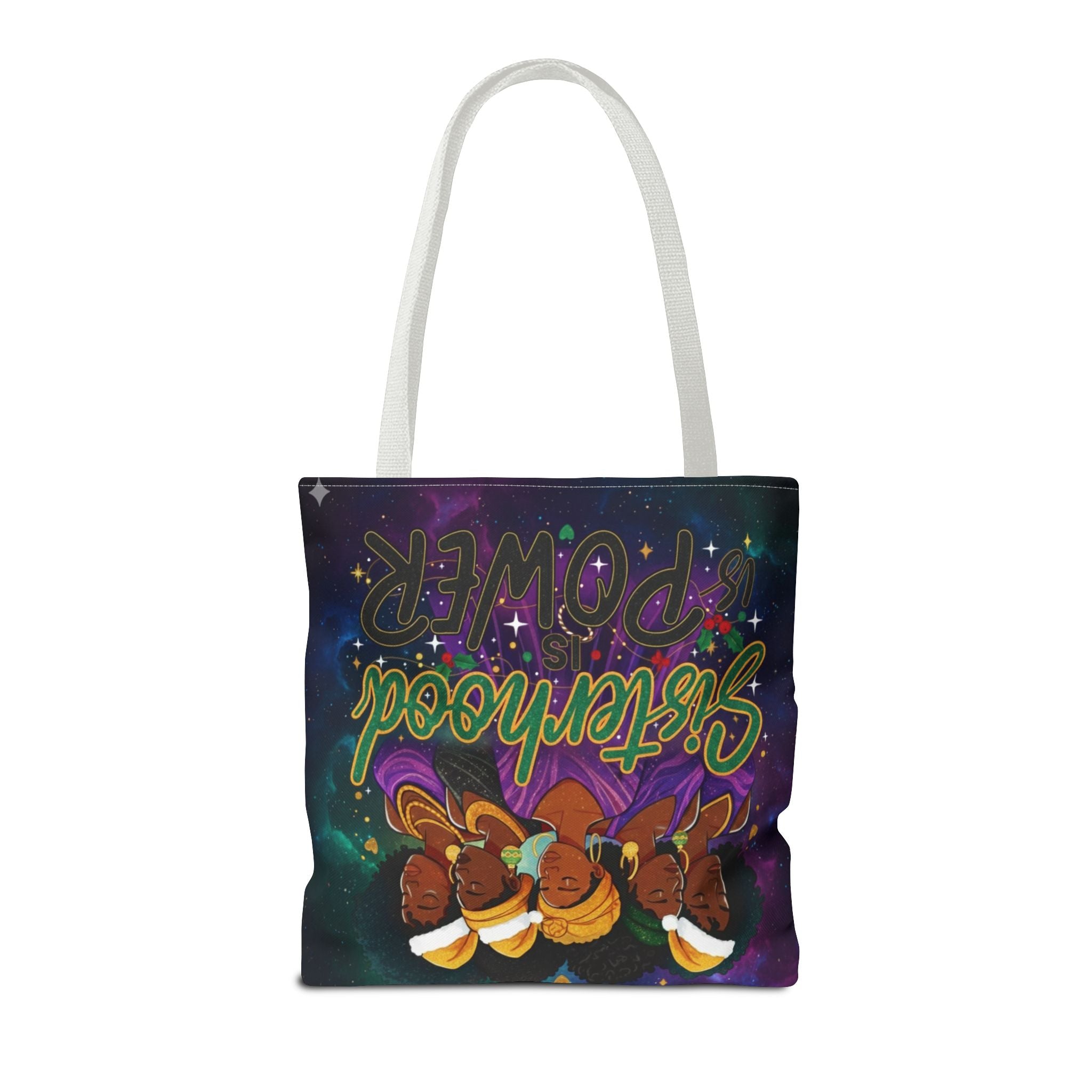 Sisterhood Power Tote Bag – Afrocentric Women Unity Canvas Tote