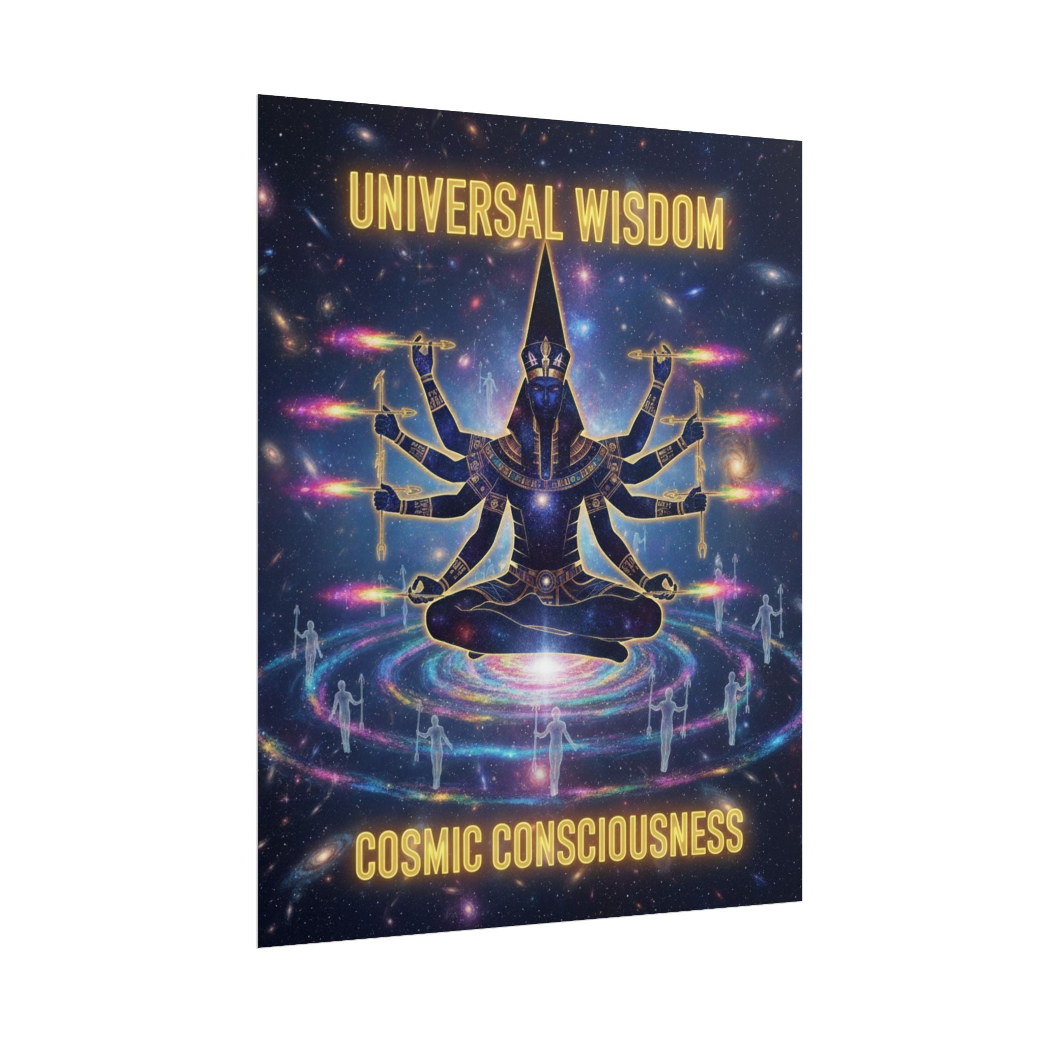 Rolled Poster — "Universal Wisdom: Cosmic Consciousness" Spiritual Wall Art
