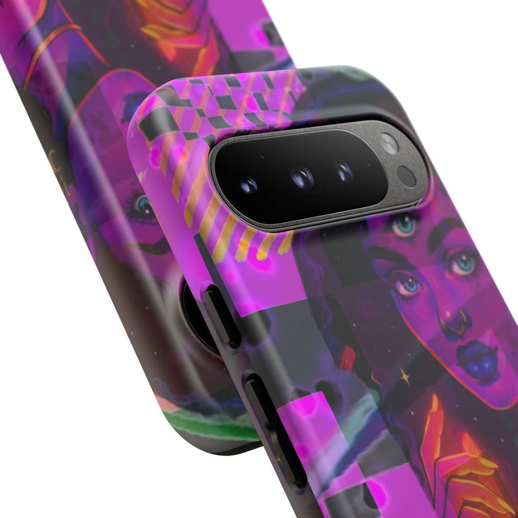Third-Eye Goddess Phone Case — Neon Psychic Art iPhone Cover