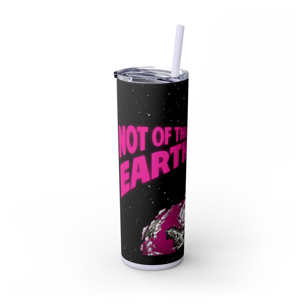 Skinny Tumbler — 'Not of This Earth' Retro Space 20oz Stainless Straw Cup