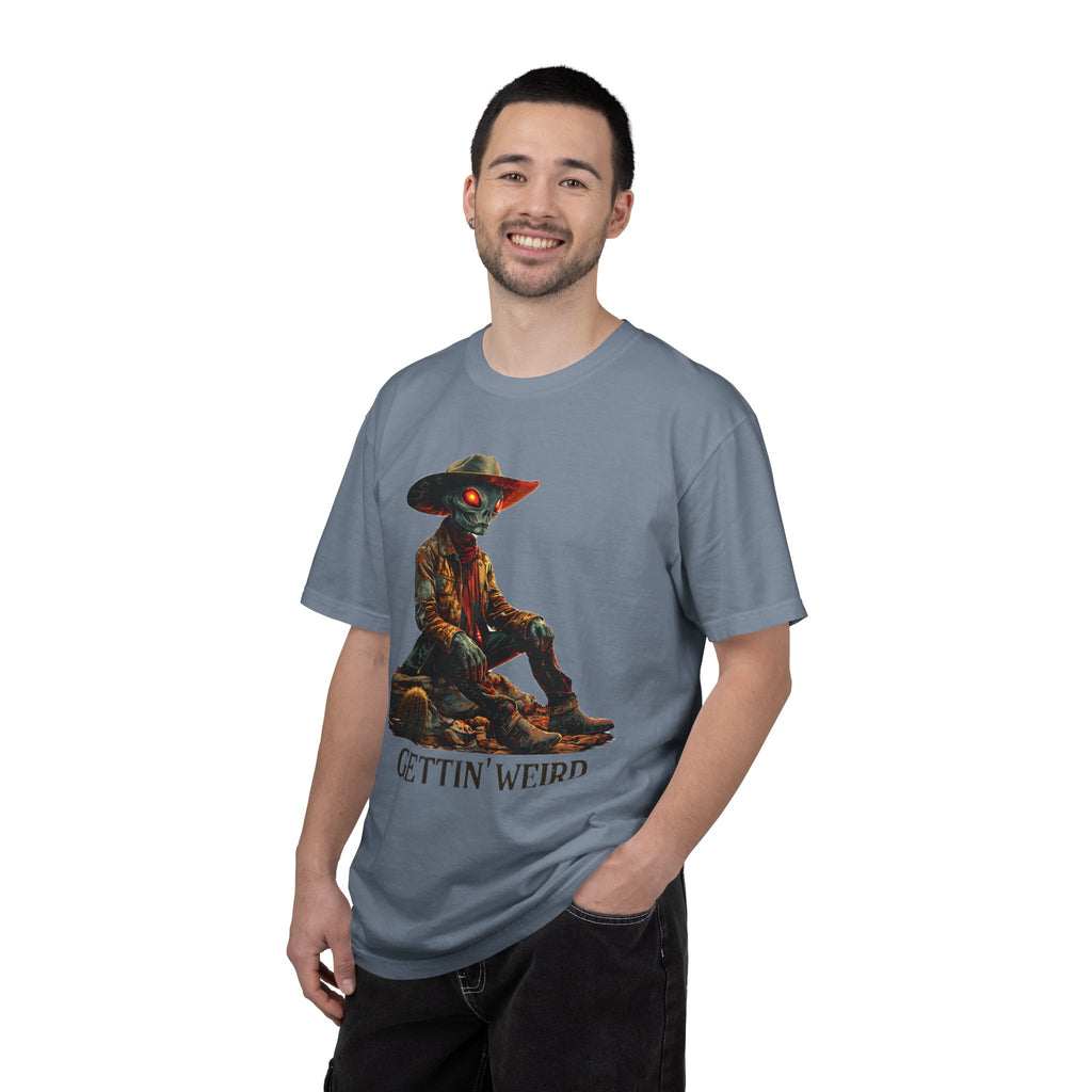 Gettin’ Weird Alien Cowboy Tee – Vintage Western Graphic Shirt