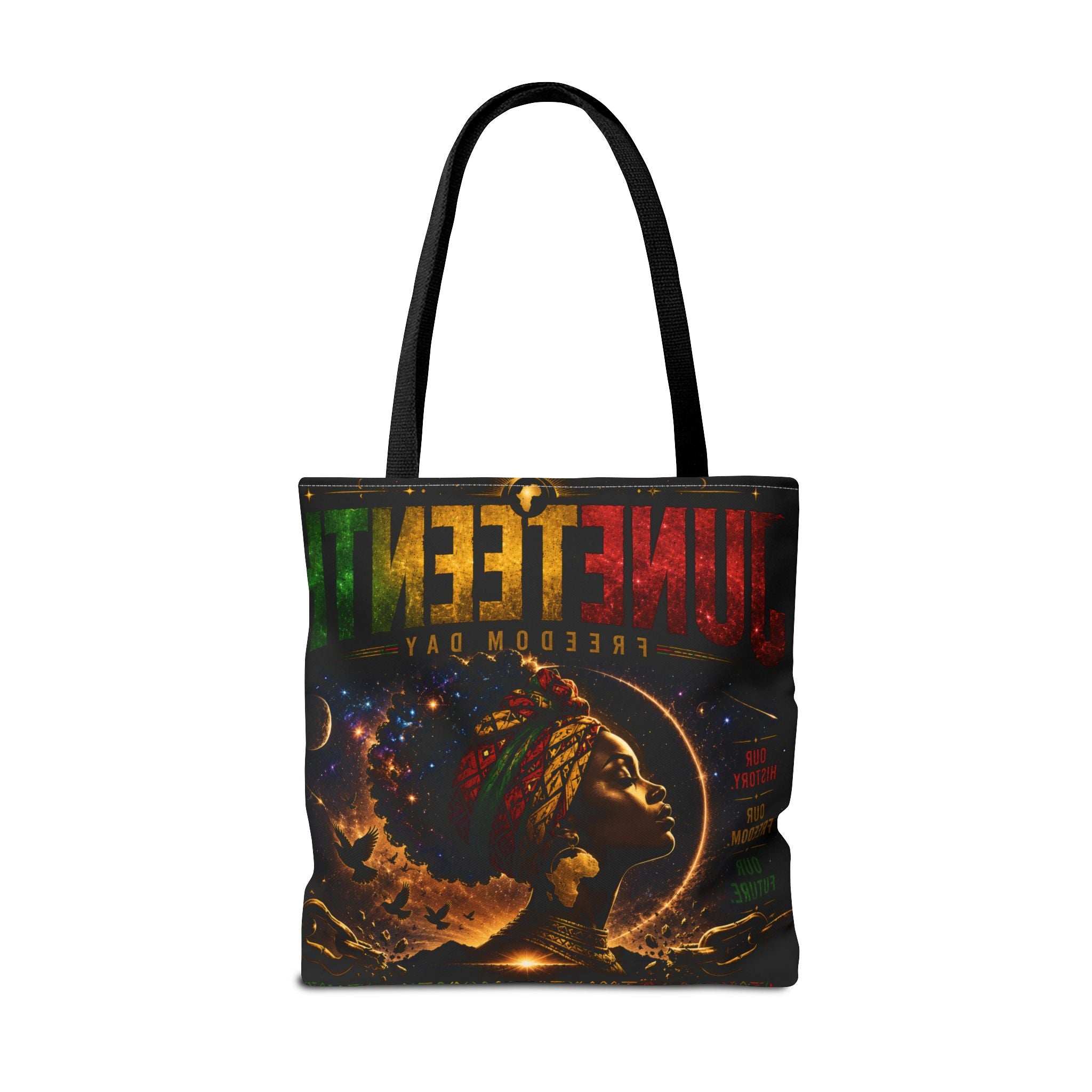 Juneteenth Freedom Day Tote Bag — Afrocentric Celebration Canvas Tote