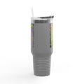 40oz Insulated Travel Mug — "Not From Here to Fit In" Alien Graphic