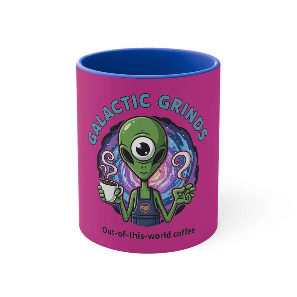 Galactic Grinds Alien Accent Mug | Fun Coffee Lover Gift | Unique Space-Themed Drinkware | Quirky Kitchen Decor | Perfect for [...]☕️