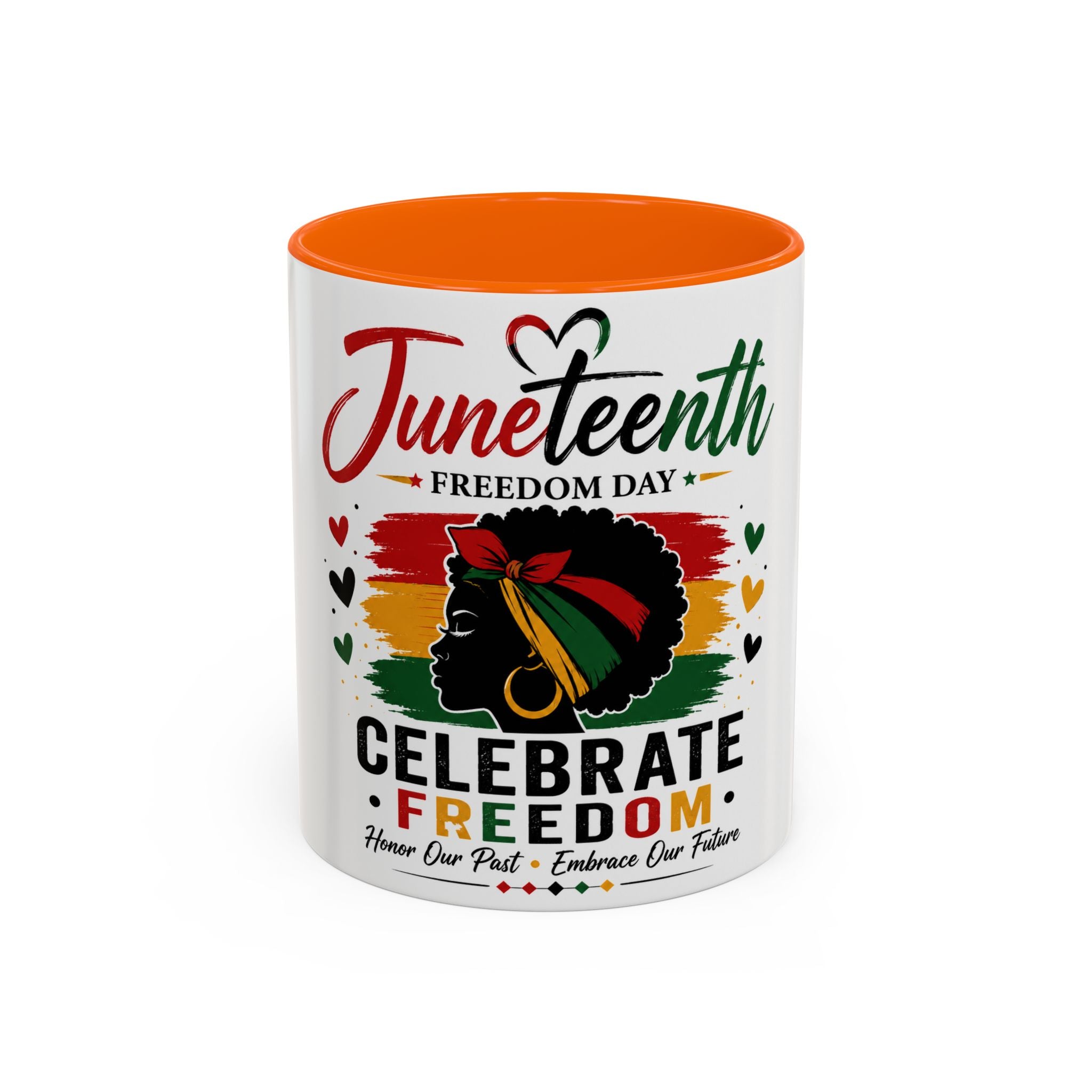 Juneteenth Accent Coffee Mug – "Celebrate Freedom" Juneteenth Tribute