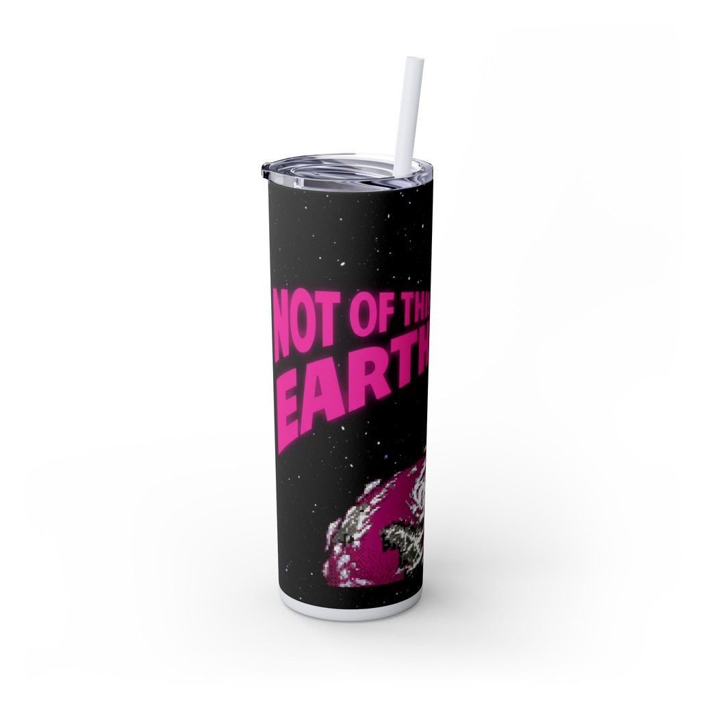 Skinny Tumbler — 'Not of This Earth' Retro Space 20oz Stainless Straw Cup