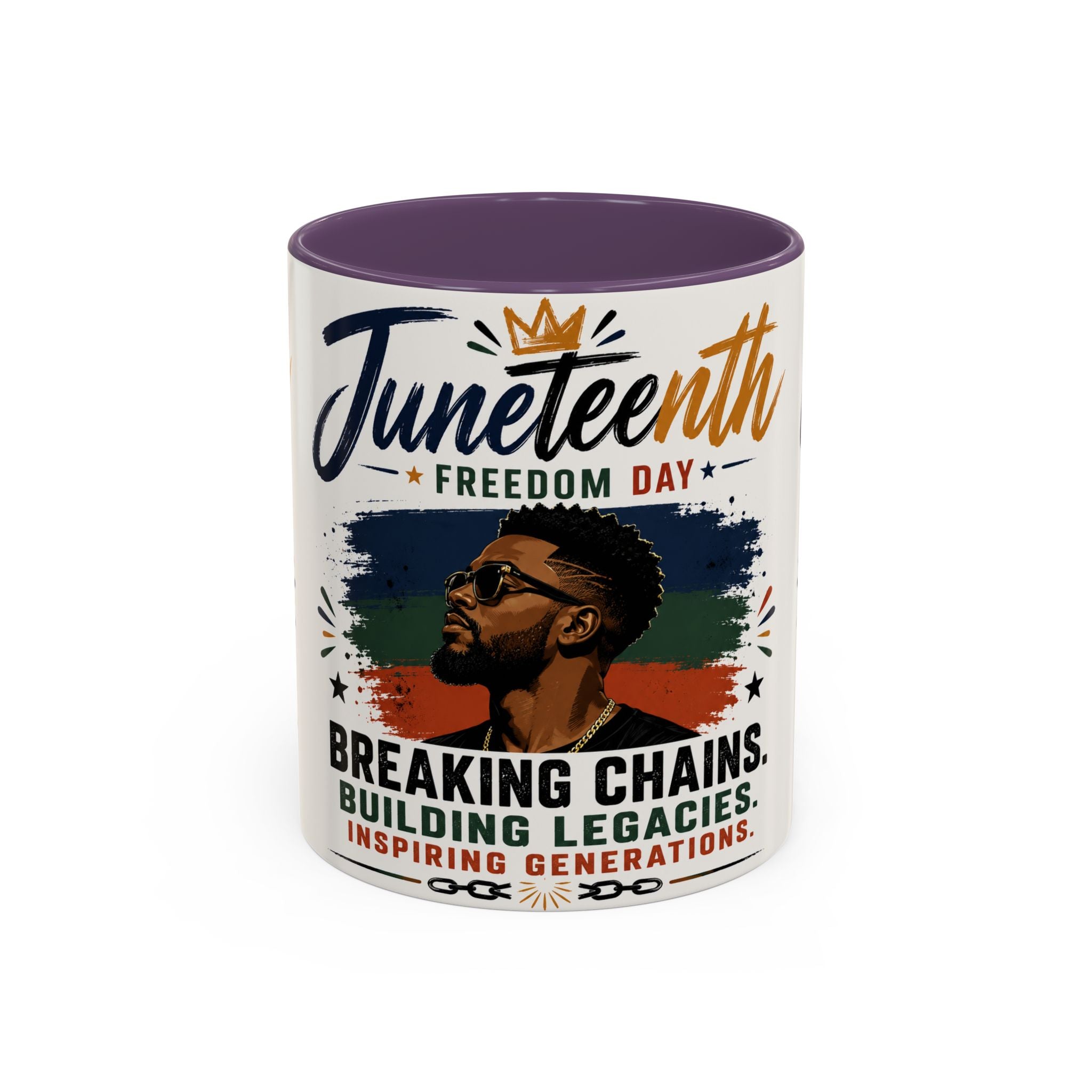 Juneteenth Freedom Day Coffee Mug – "Breaking Chains, Building Legacies" Accent Mug