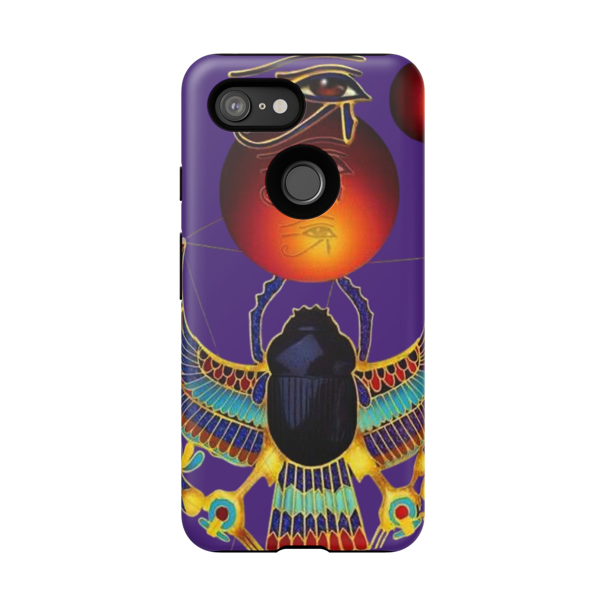 Colorful Phone Case with Egyptian-Inspired Design, Tough Cases for Gift, Phone Protection, Unique Accessories, Festival Style, Phone Cover