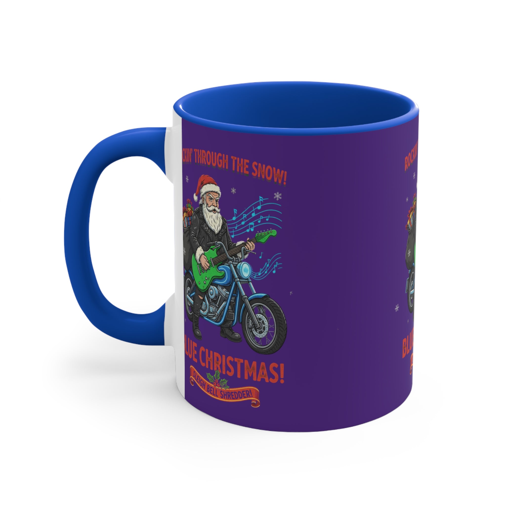 11oz Accent Mug With Custom Artwork In Blue And White Green And White Red And White Pink And White Ceramic