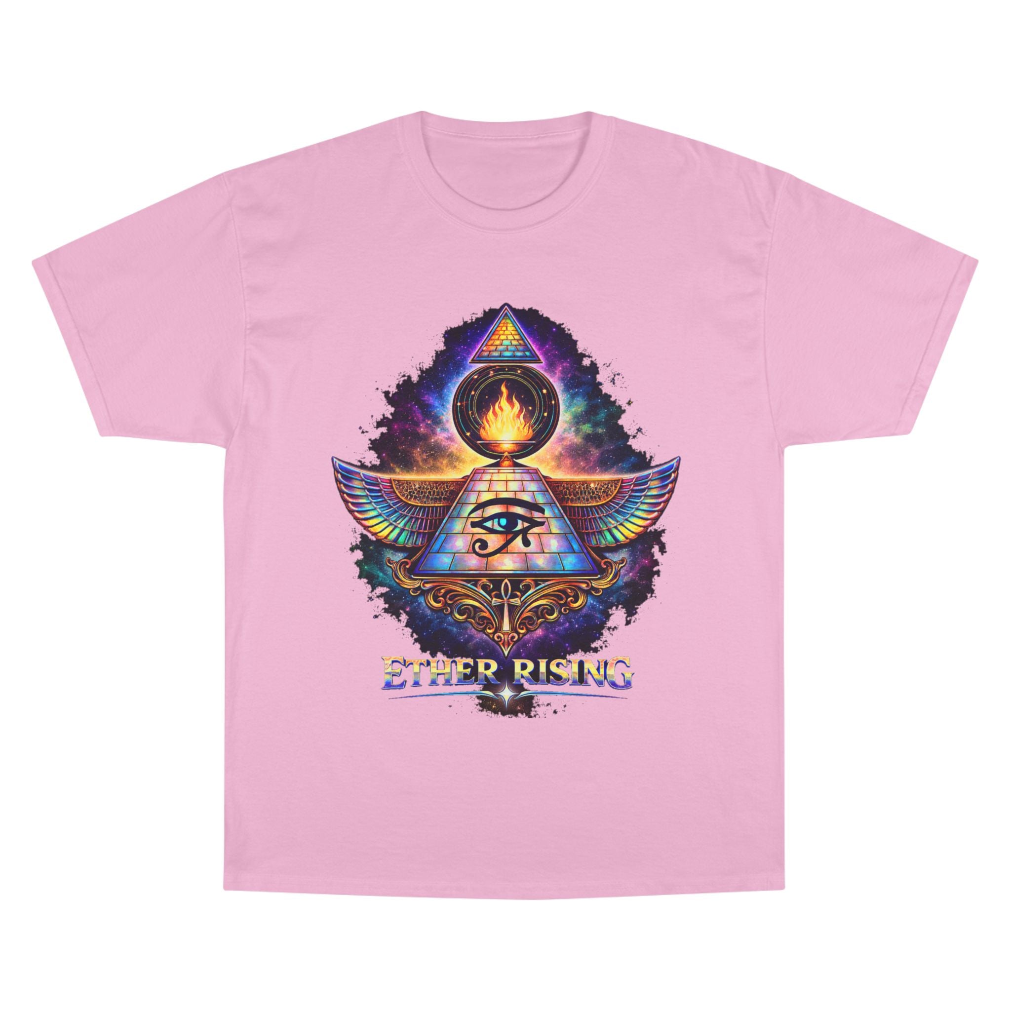 Ether Rising T-Shirt — Mystic All-Seeing Eye Graphic Tee Printify