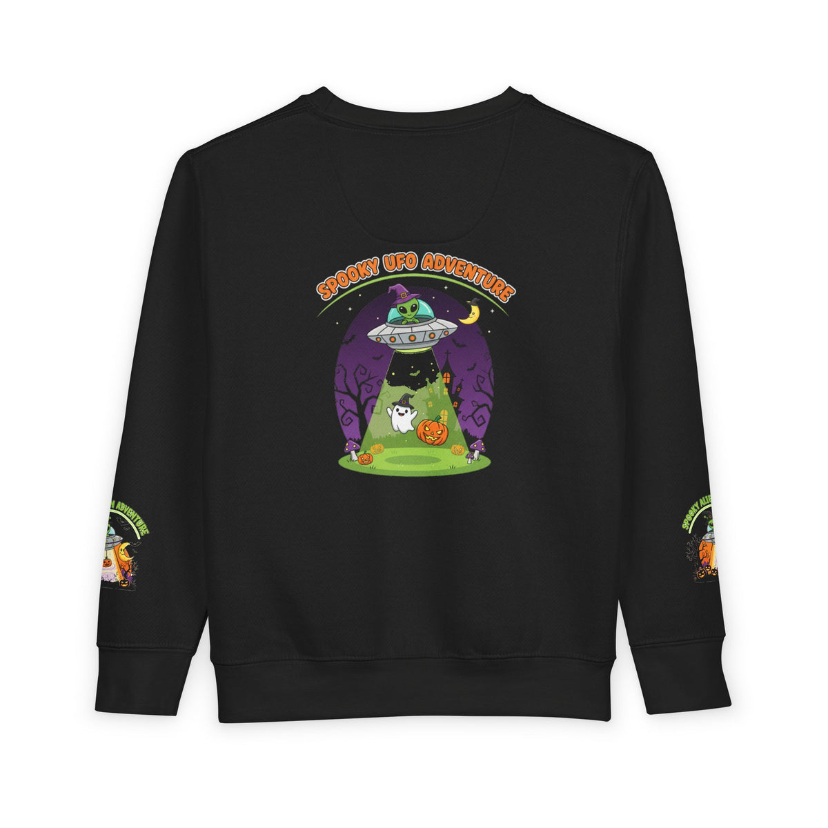 Spooky Alien Adventure Toddler Sweatshirt | Halloween Costume, Kids' Sweatshirt, Fun Apparel, Trick or Treat, Toddler Outfit