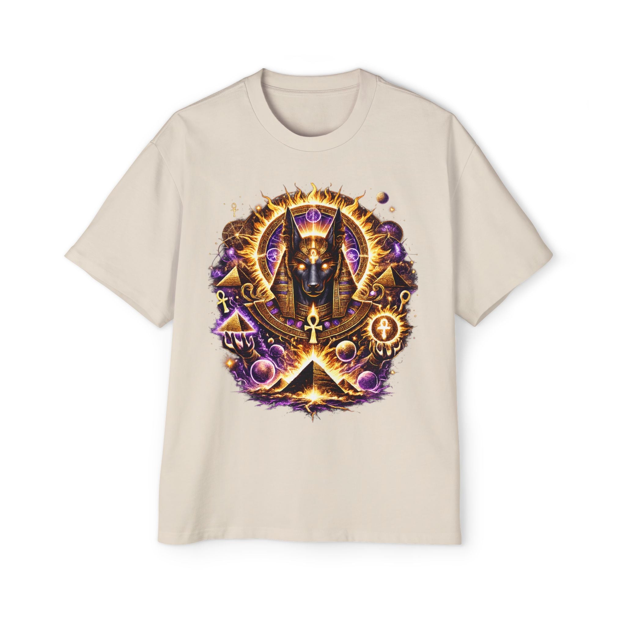 Anubis Oversized Tee — Guardian of the Gate