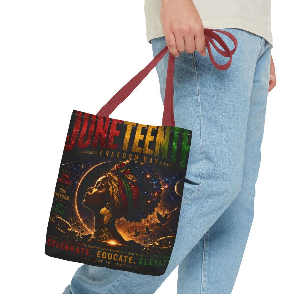 Juneteenth Freedom Day Tote Bag — Afrocentric Celebration Canvas Tote