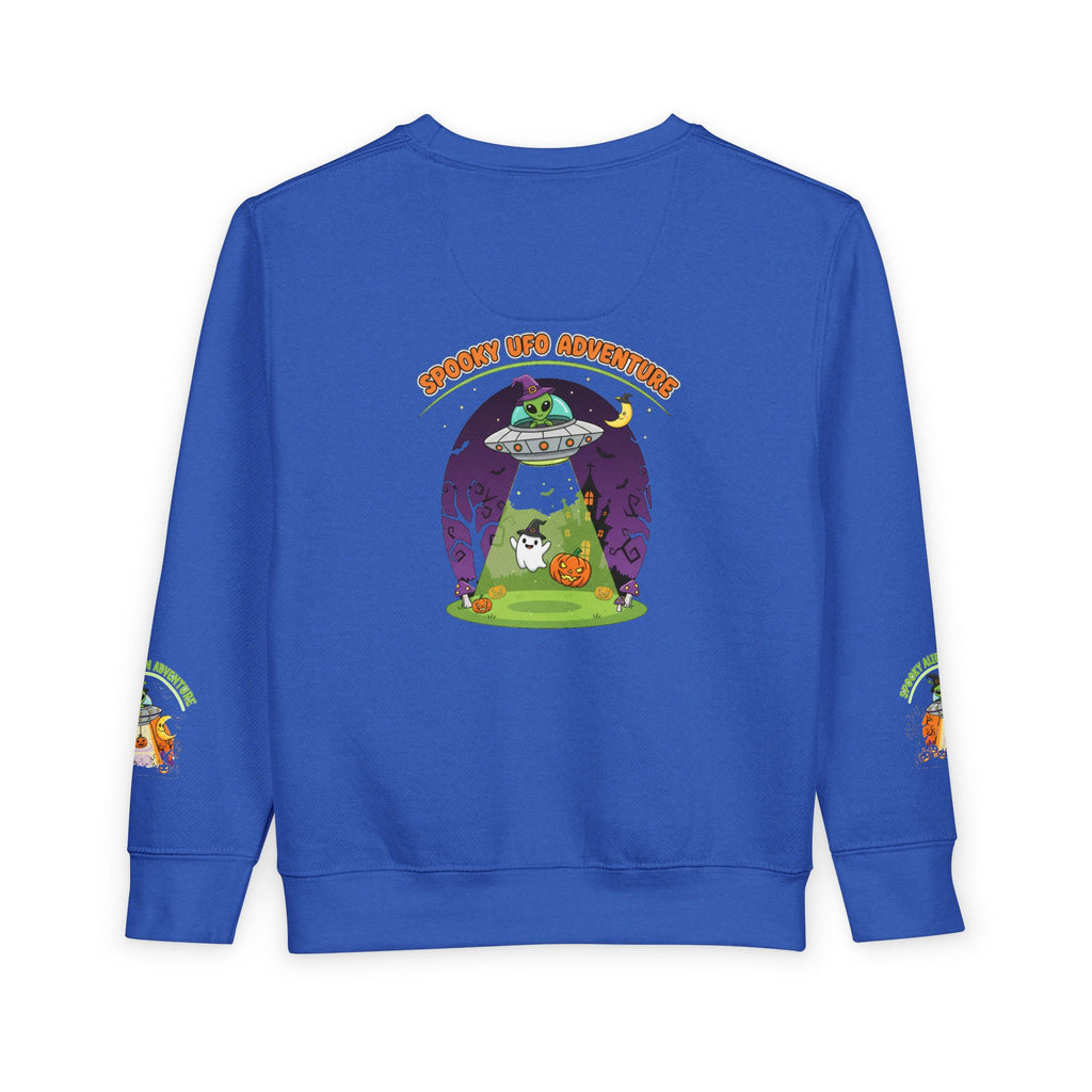 Spooky Alien Adventure Toddler Sweatshirt | Halloween Costume, Kids' Sweatshirt, Fun Apparel, Trick or Treat, Toddler Outfit