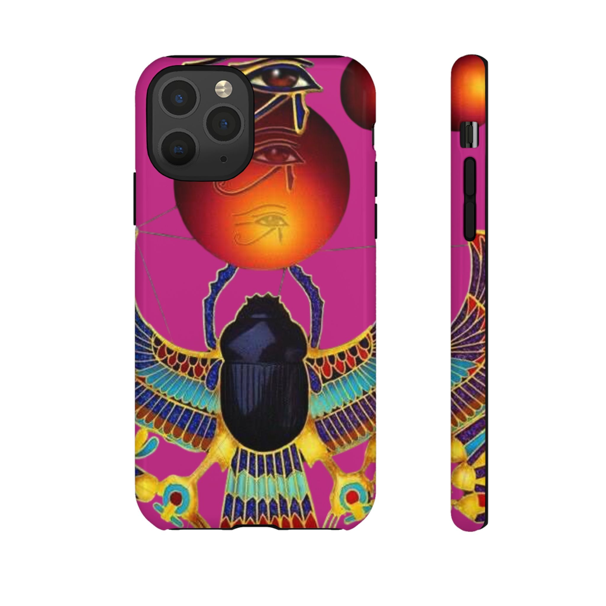 Vibrant Phone Case with Egyptian Inspired Design, Durable Phone Cover, Unique Gift for Her, Artful Accessory for Everyday Use