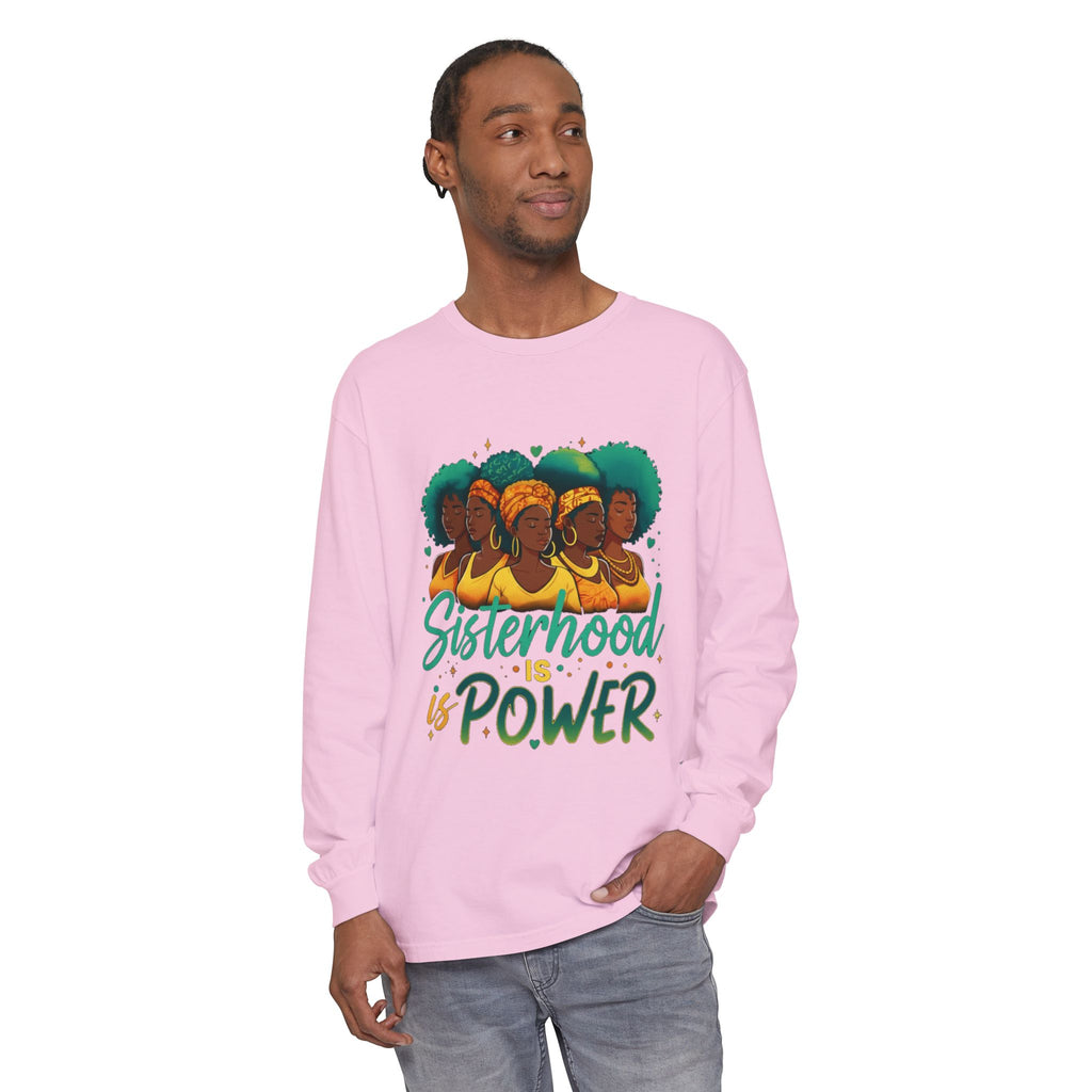 Sisterhood Power Long Sleeve T-Shirt, Unisex Tee for Empowerment, Gift for Friends, Women's Day, Birthday Gift, Casual Wear