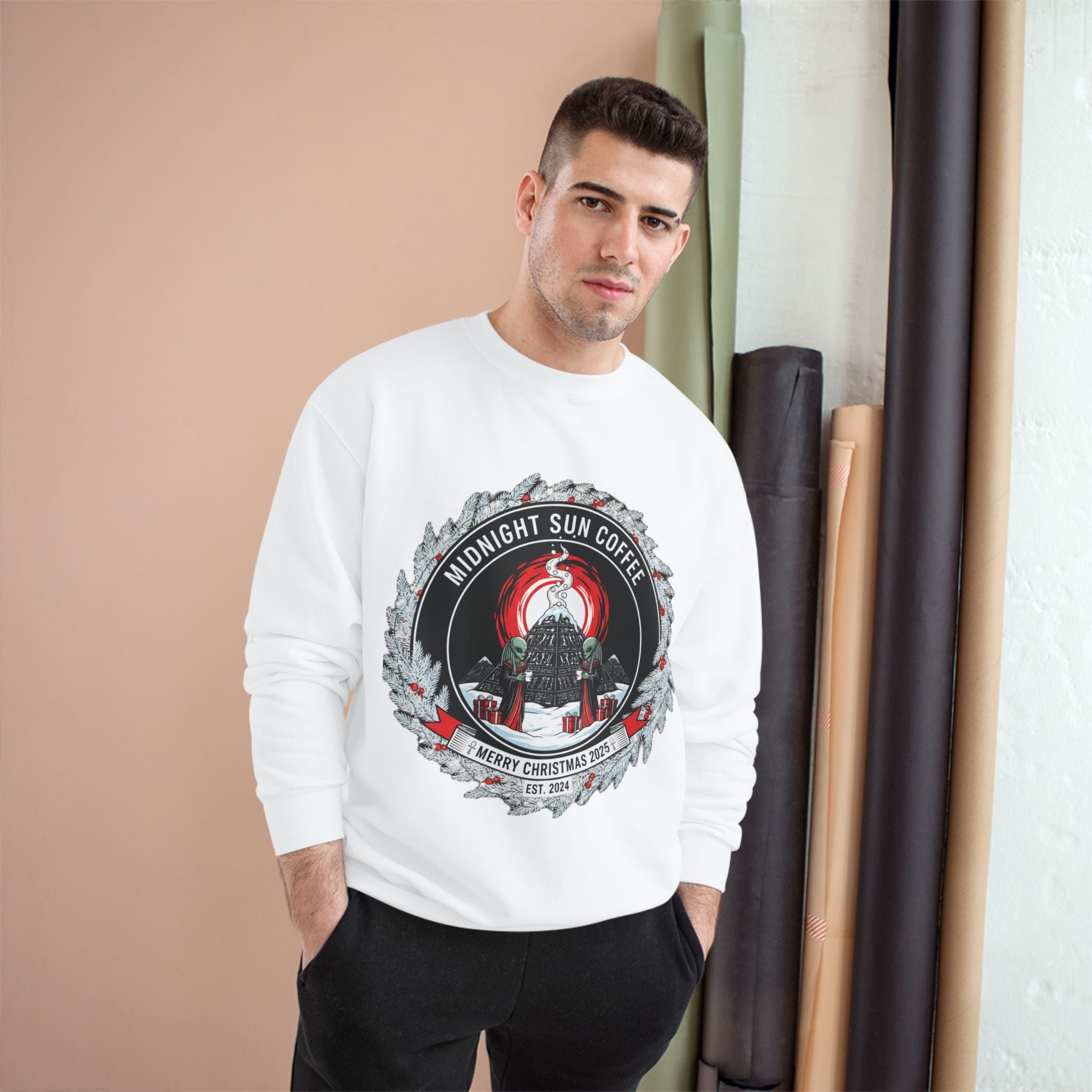 Sweatshirt — Midnight Sun Coffee Holiday Emblem