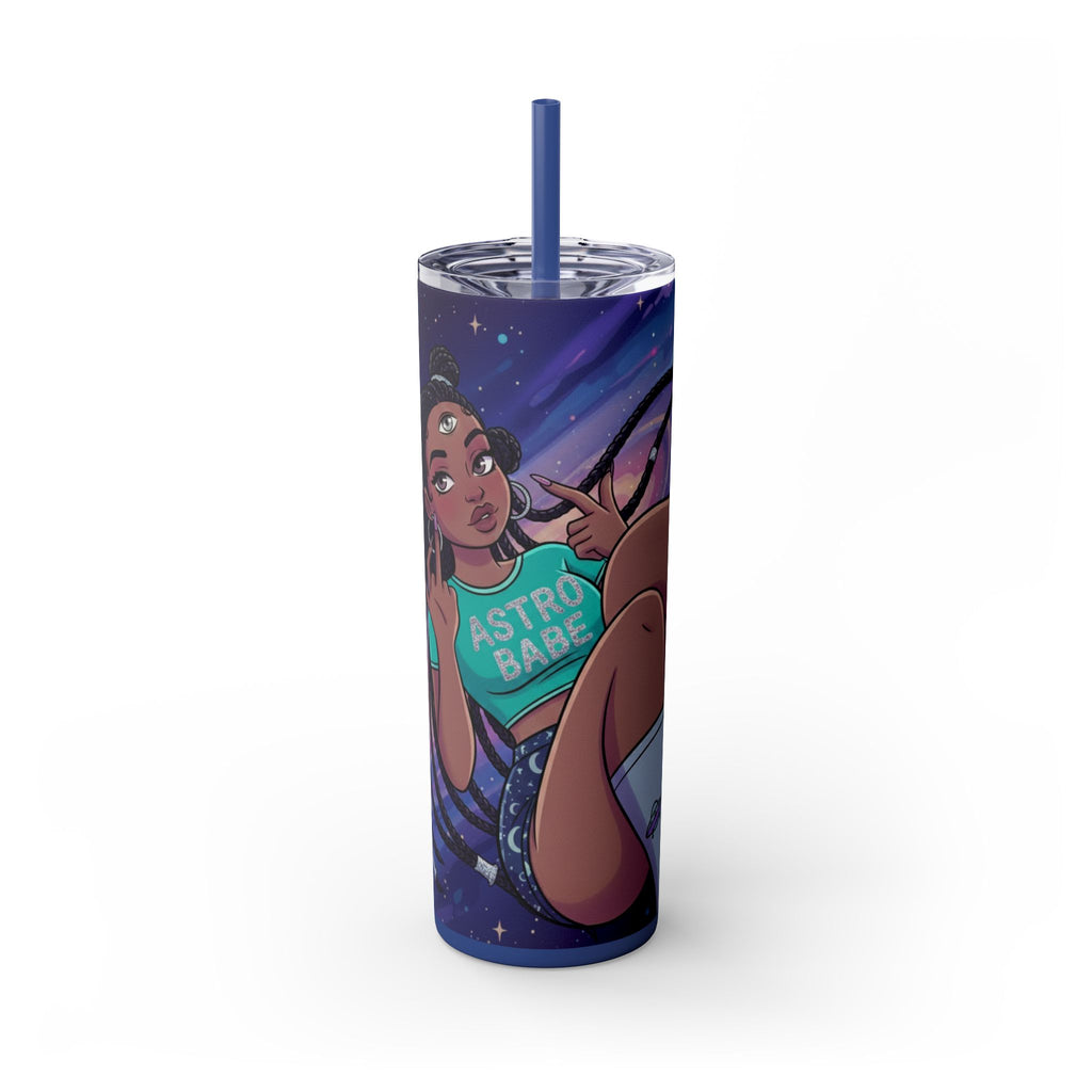 Astro Babe Skinny Tumbler — 20oz Cosmic Straw Cup