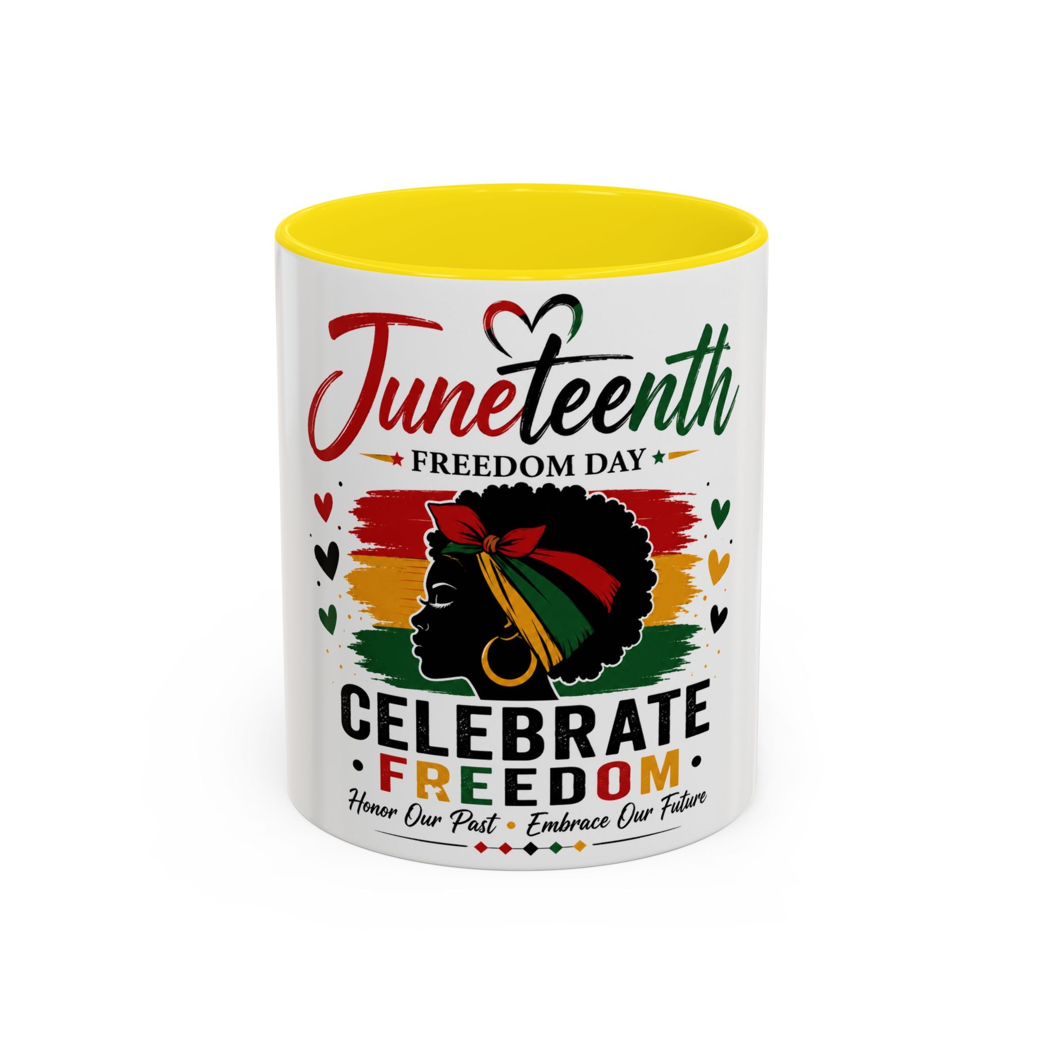 Juneteenth Accent Coffee Mug – "Celebrate Freedom" Juneteenth Tribute
