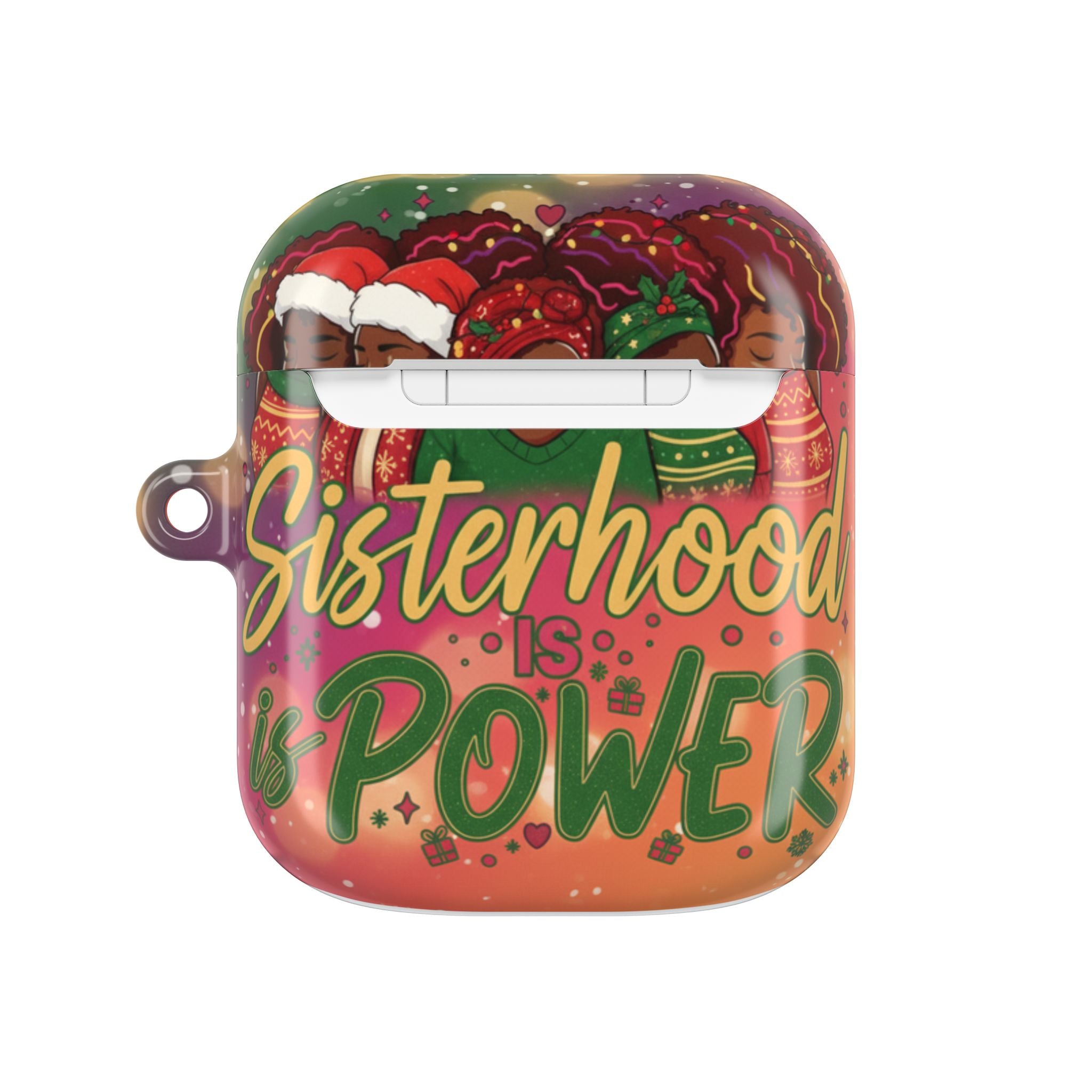 AirPod Case — "Sisterhood Is Power" Holiday African American Women Design🎁