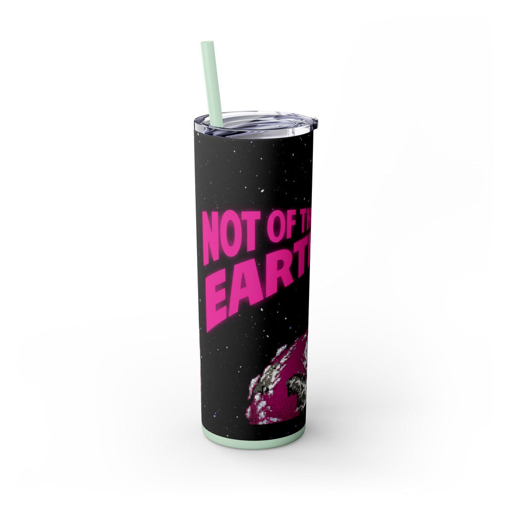 Skinny Tumbler — 'Not of This Earth' Retro Space 20oz Stainless Straw Cup