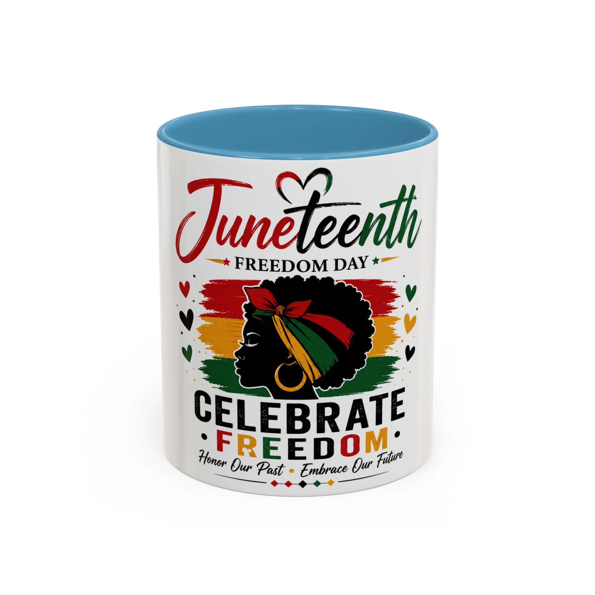 Juneteenth Accent Coffee Mug – "Celebrate Freedom" Juneteenth Tribute