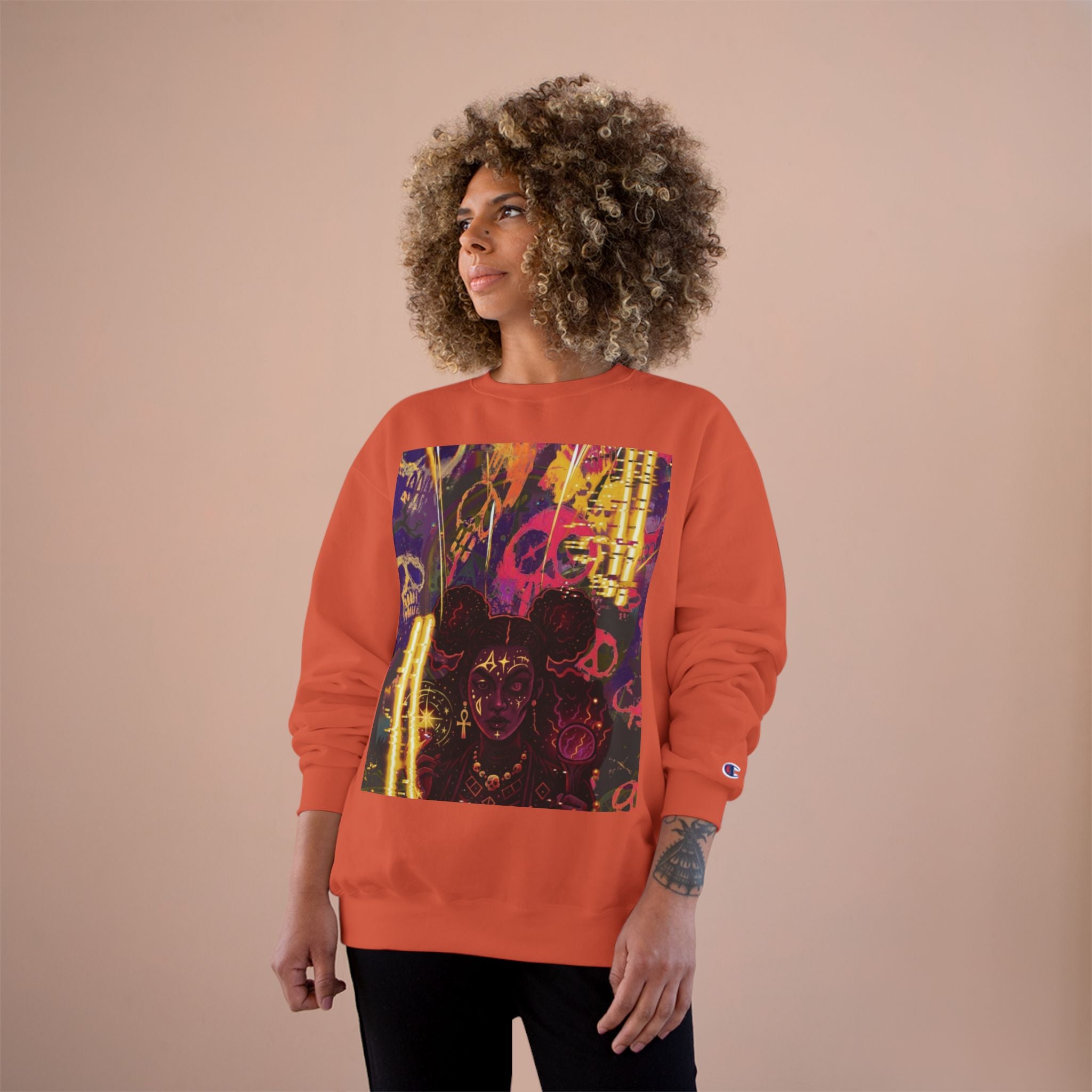 Celestial Flow Champion Sweatshirt — Stellar Moon & Star Pullover