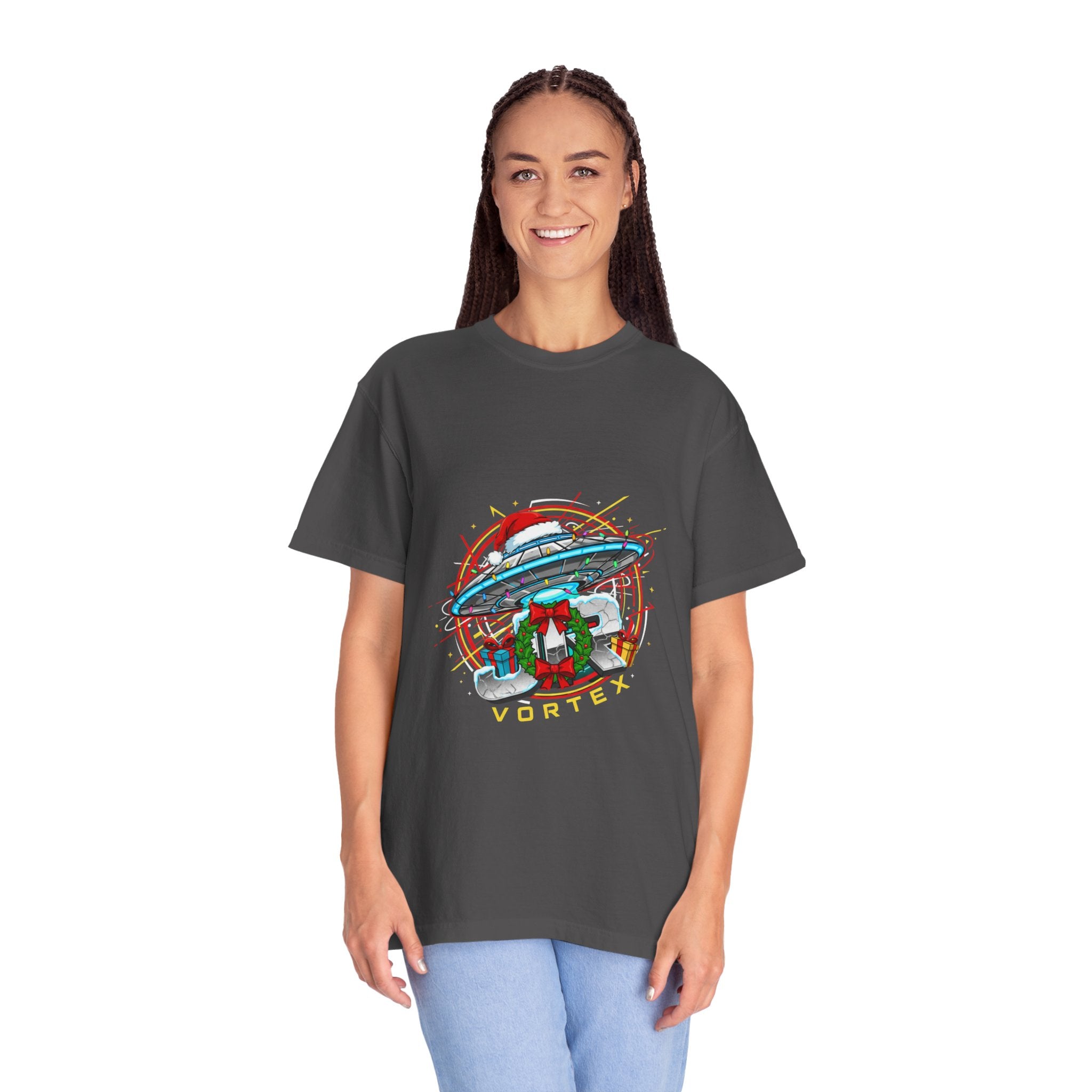 UFO Vacation Tee — Retro Alien Abduction Graphic T-Shirt