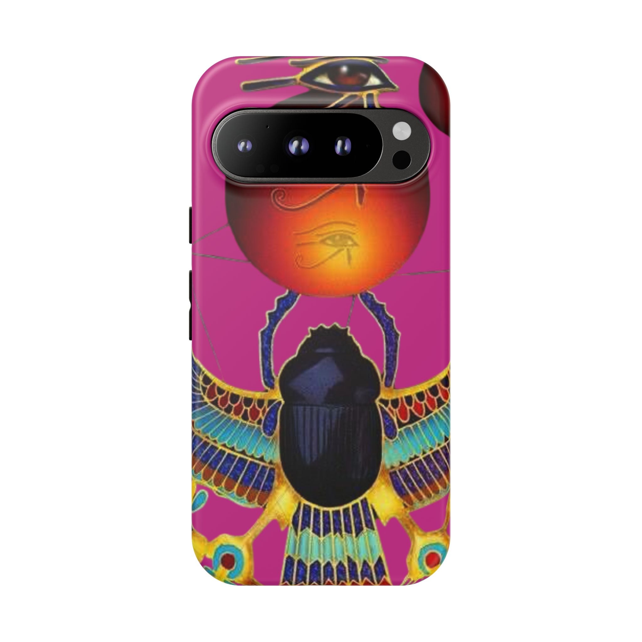 Vibrant Phone Case with Egyptian Inspired Design, Durable Phone Cover, Unique Gift for Her, Artful Accessory for Everyday Use