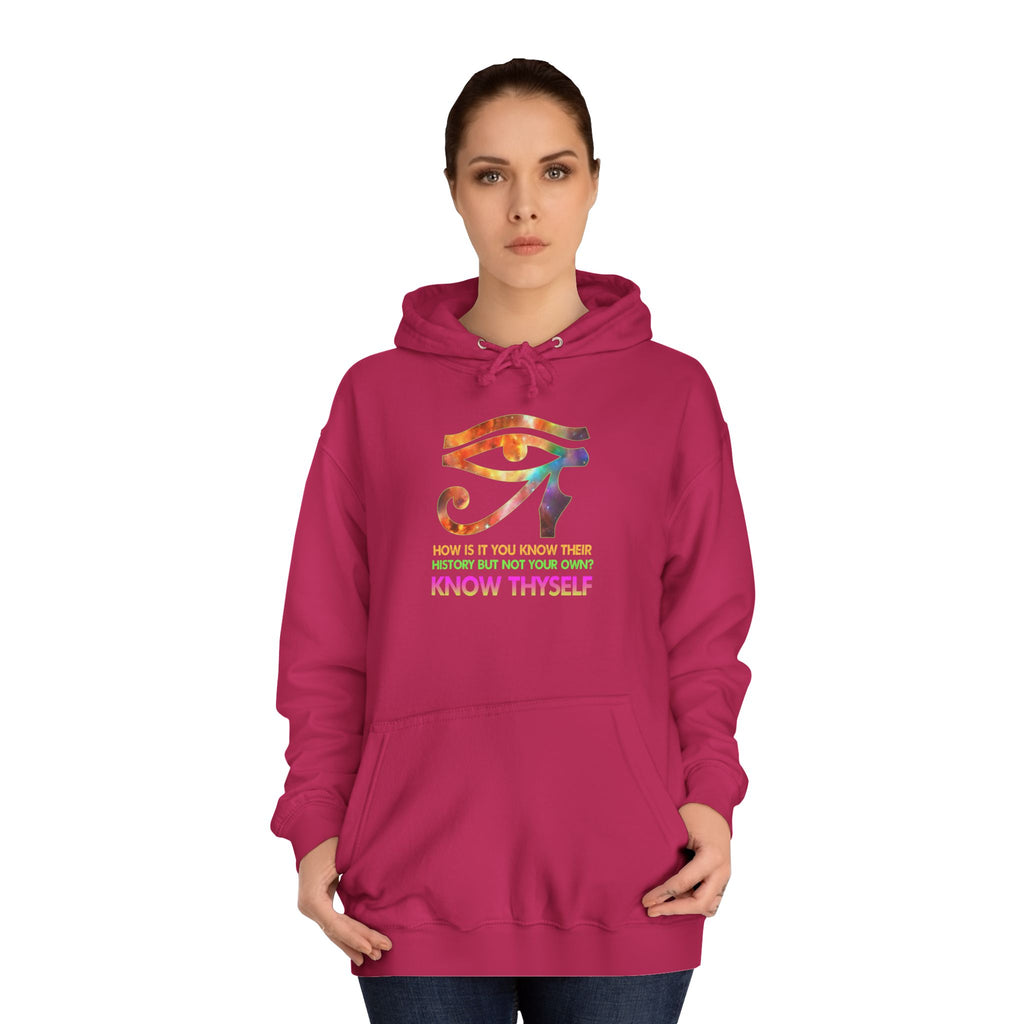 Know Thyself Hoodie — Inspirational College Sweatshirt