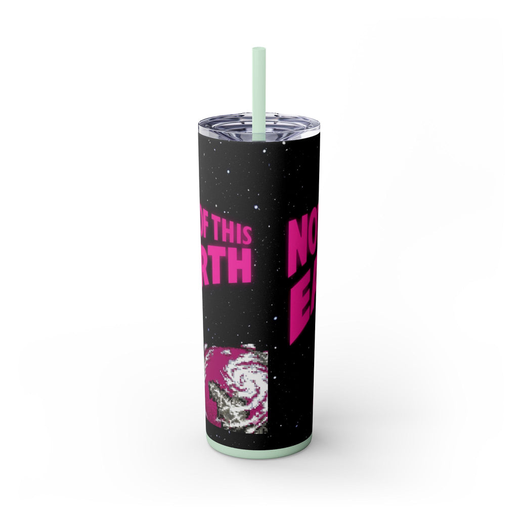 Skinny Tumbler — 'Not of This Earth' Retro Space 20oz Stainless Straw Cup