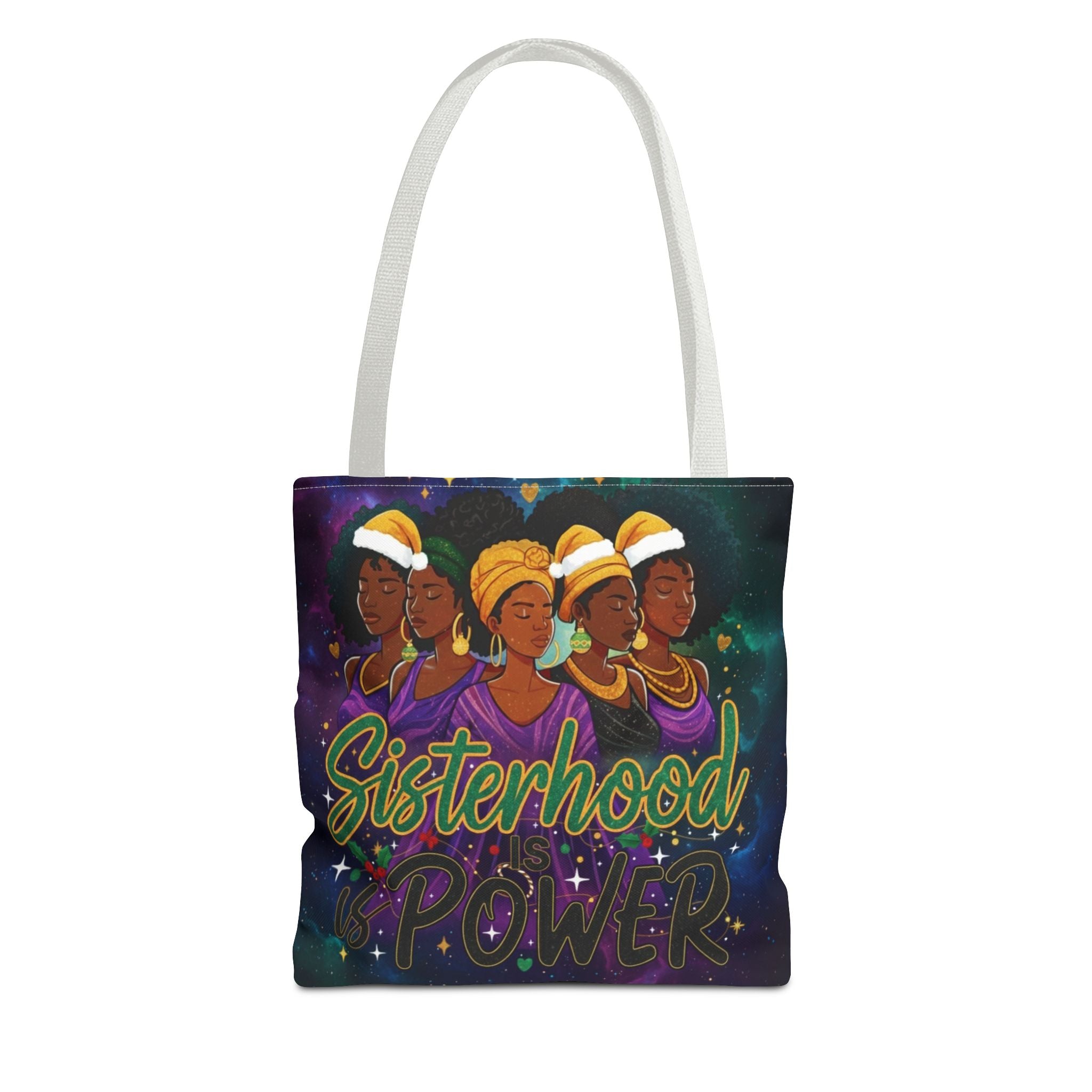Sisterhood Power Tote Bag – Afrocentric Women Unity Canvas Tote