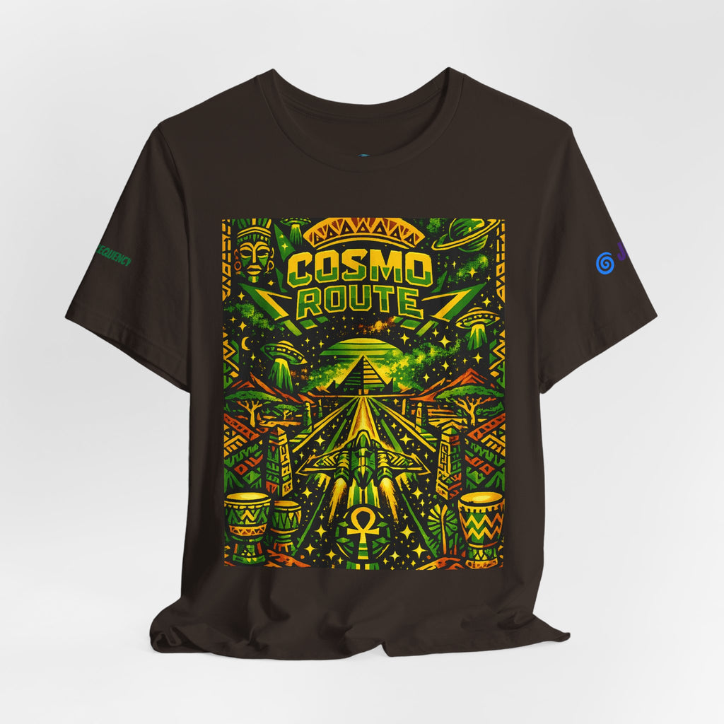 Cosmo Route / Ether Rising  ✅️✅️✅️ Tee — Cosmic Roots Collection Printify