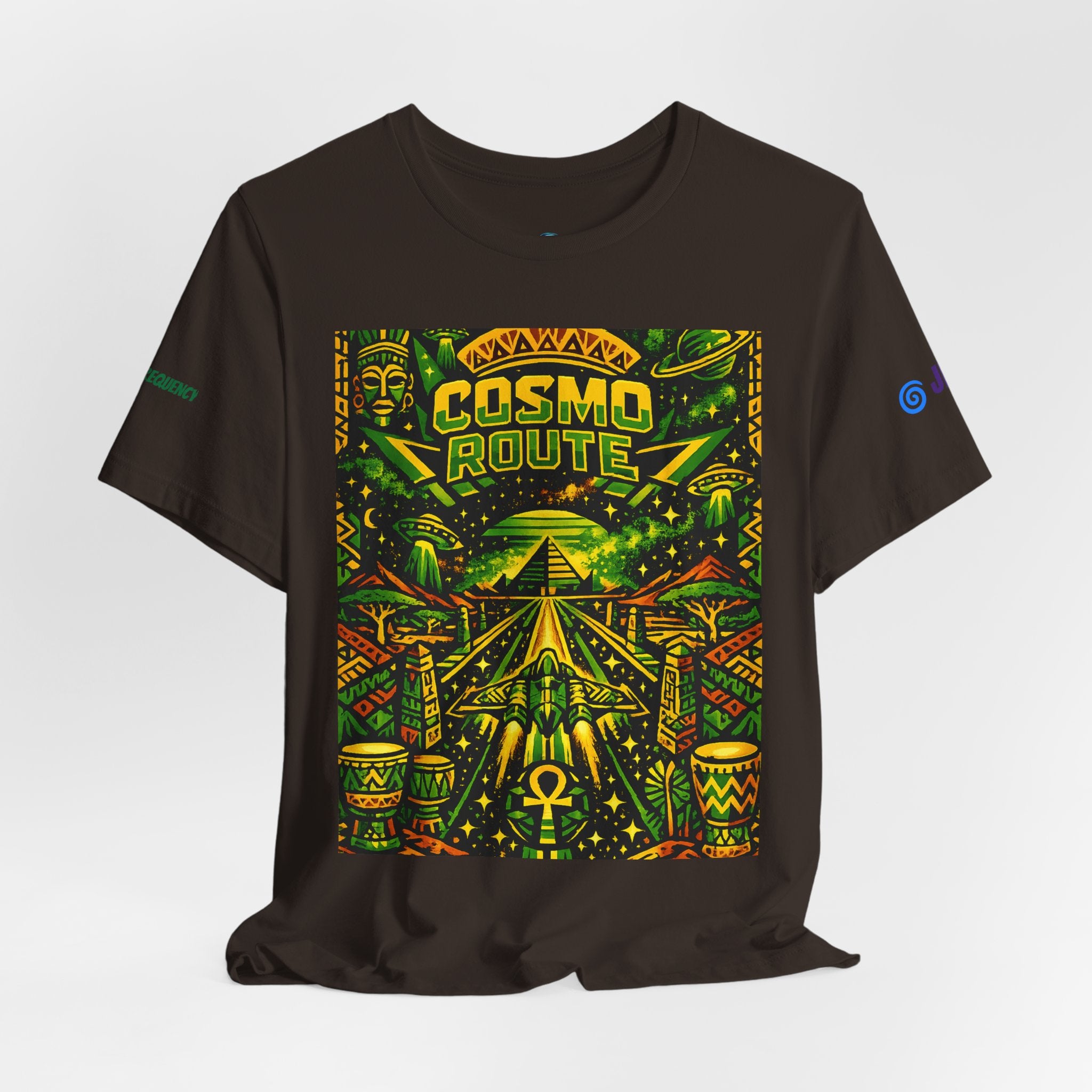 Cosmo Route / Ether Rising  ✅️✅️✅️ Tee — Cosmic Roots Collection Printify