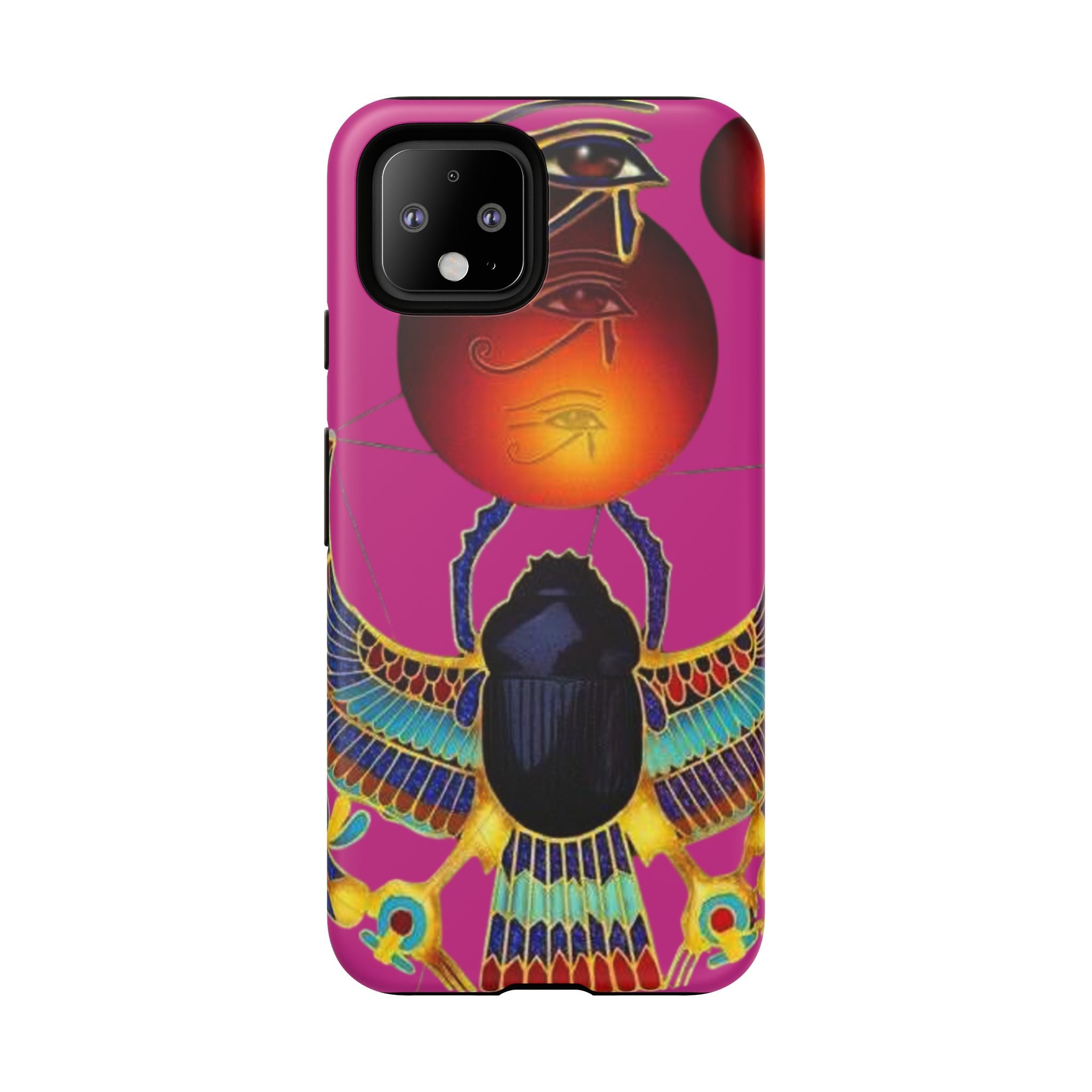 Vibrant Phone Case with Egyptian Inspired Design, Durable Phone Cover, Unique Gift for Her, Artful Accessory for Everyday Use