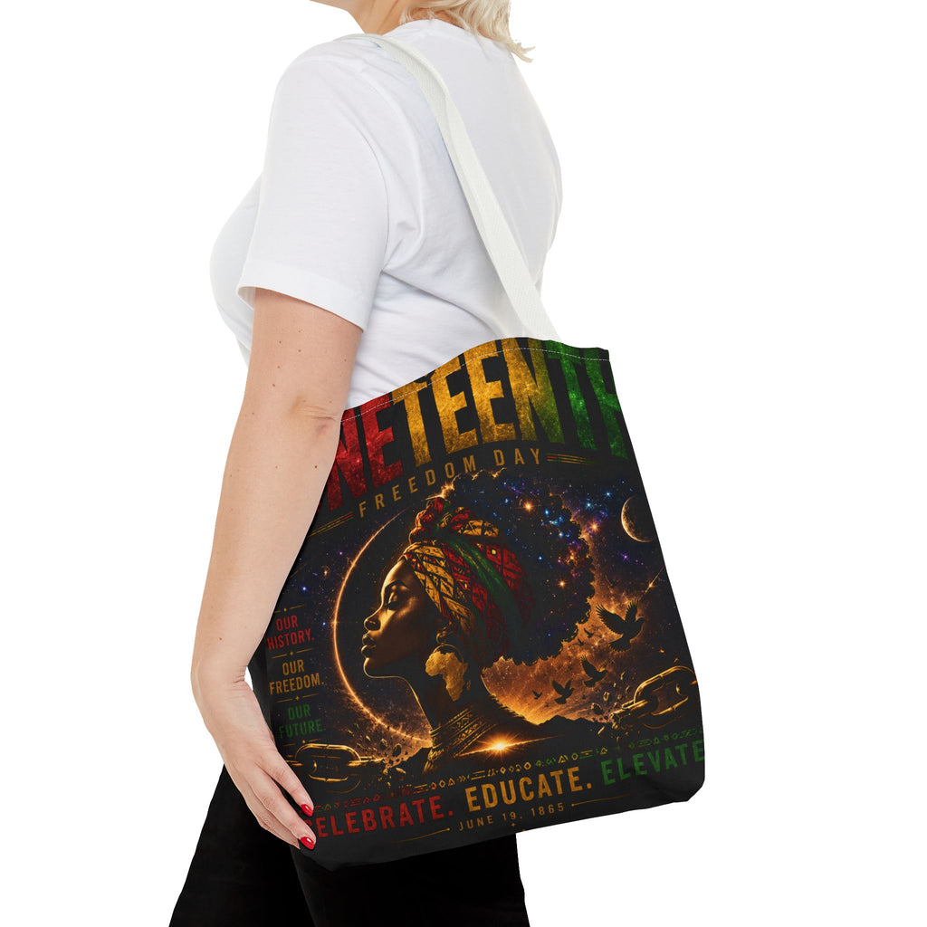 Juneteenth Freedom Day Tote Bag — Afrocentric Celebration Canvas Tote