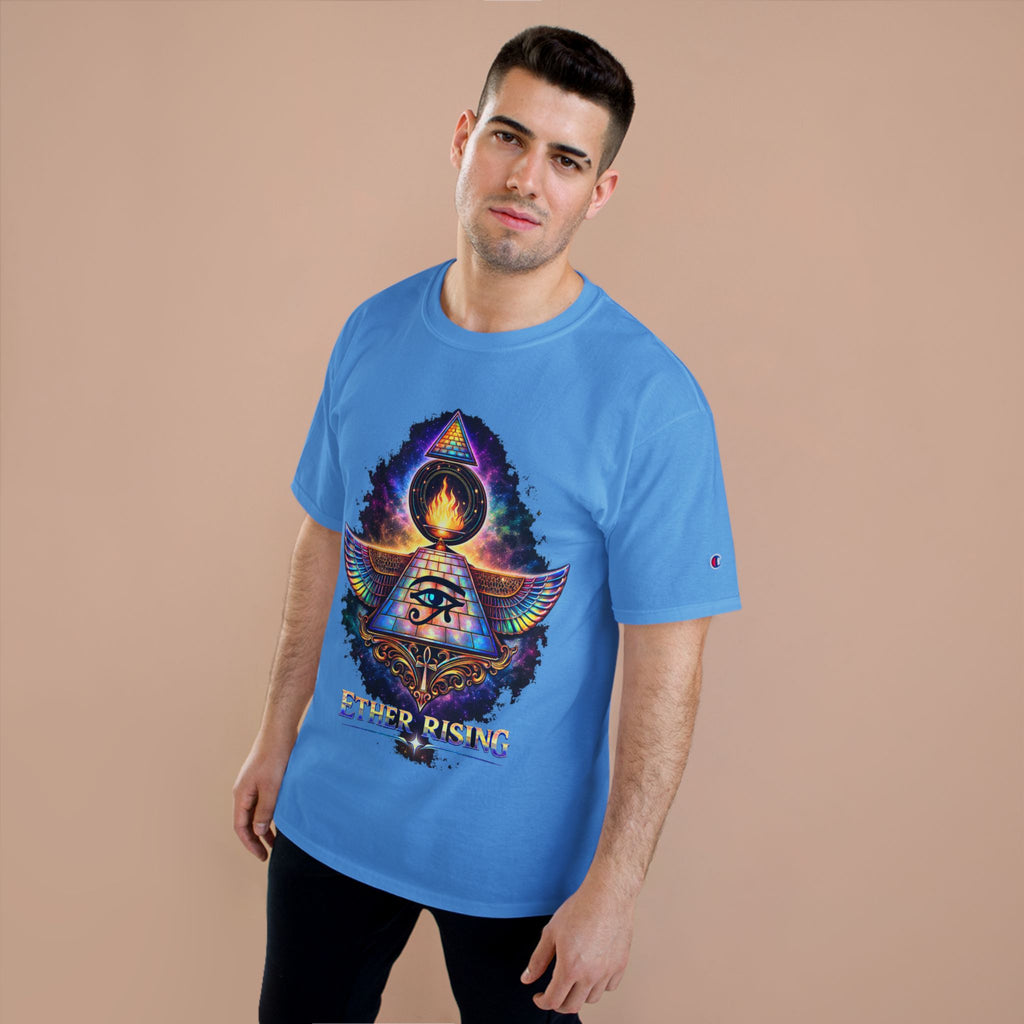 Ether Rising T-Shirt — Mystic All-Seeing Eye Graphic Tee Printify