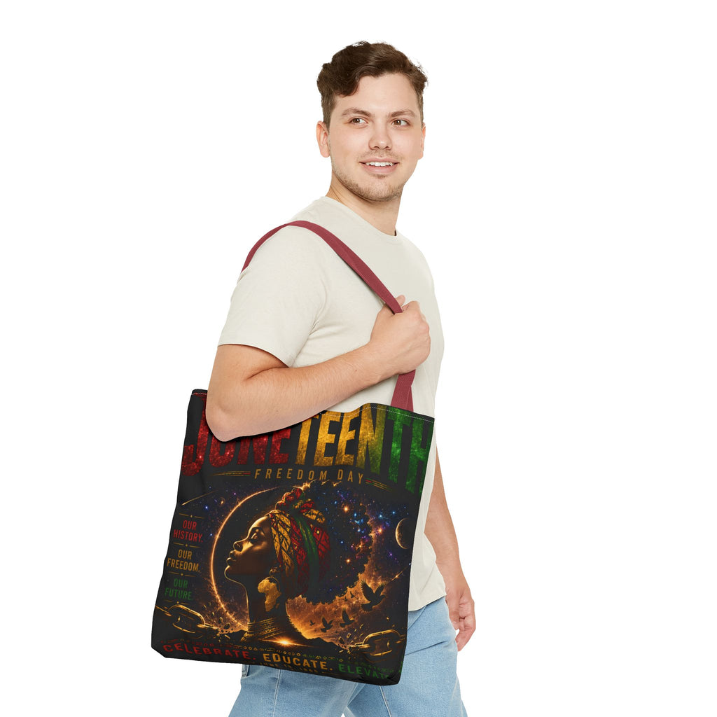 Juneteenth Freedom Day Tote Bag — Afrocentric Celebration Canvas Tote