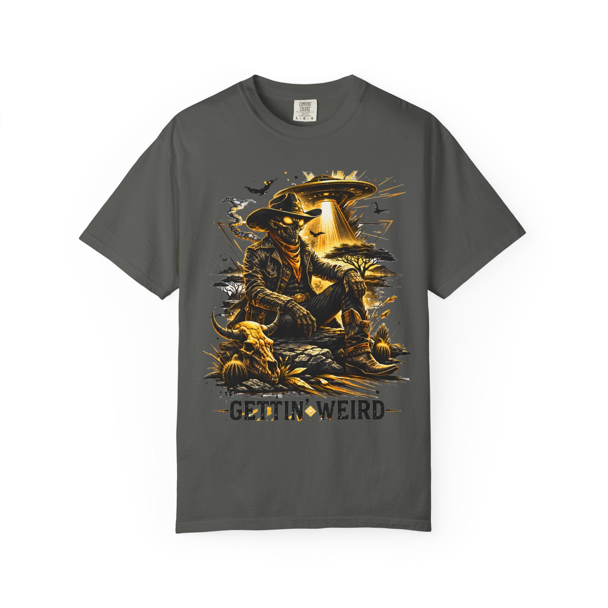 Gettin’ Weird Tee | Alien Cowboy Graphic Shirt