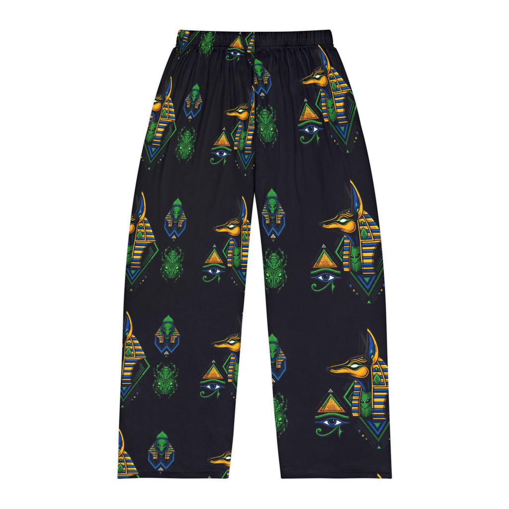 Egyptian-Themed Men's Pajama Pants, Cozy Sleepwear, Retro Lounge Pants, Unique Gift for Him, Everyday Comfort, Dreamy Nights