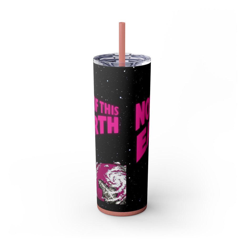 Skinny Tumbler — 'Not of This Earth' Retro Space 20oz Stainless Straw Cup