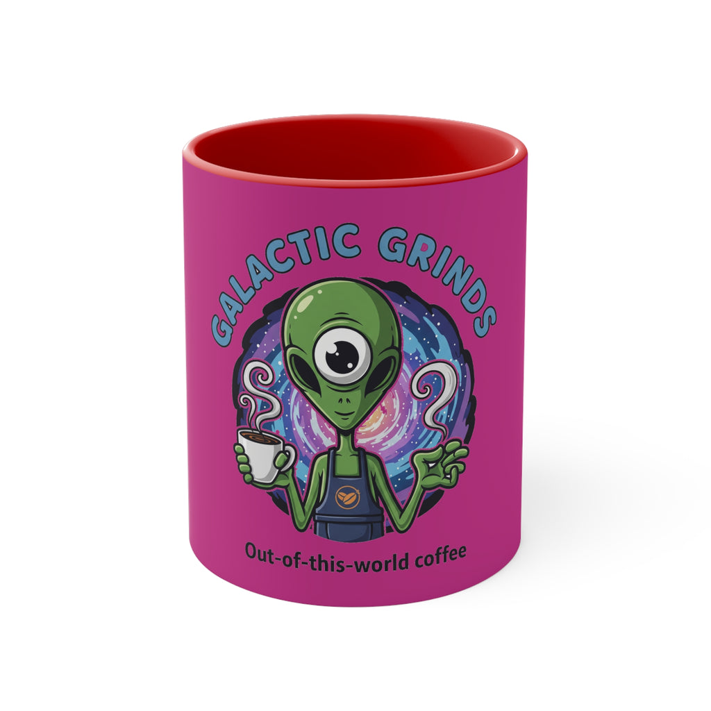 Galactic Grinds Alien Accent Mug | Fun Coffee Lover Gift | Unique Space-Themed Drinkware | Quirky Kitchen Decor | Perfect for [...]☕️