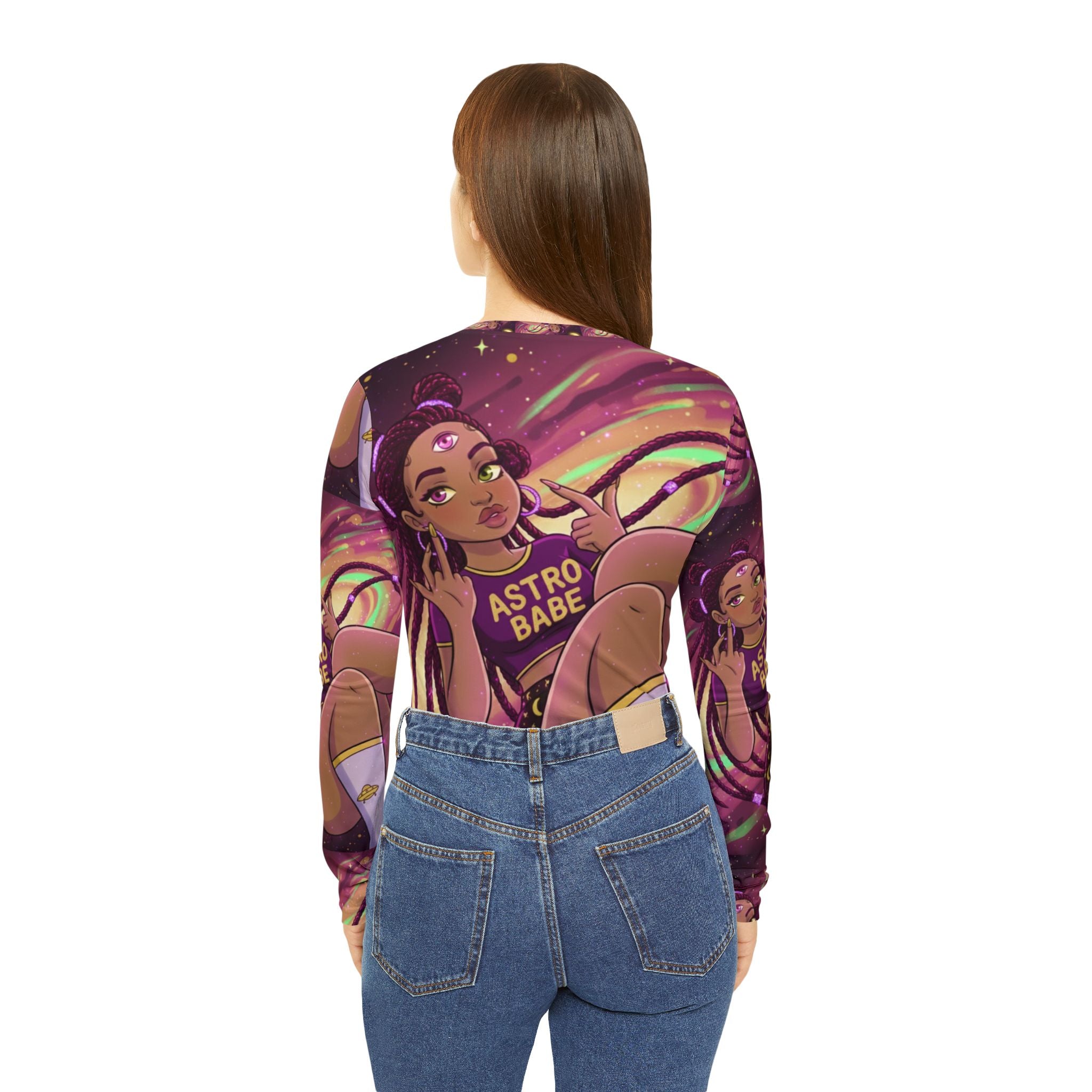 Women's Long Sleeve V-neck Shirt (AOP)