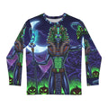 Alien Pharaoh Halloween Long Sleeve Shirt — Cosmic Egyptian AOP