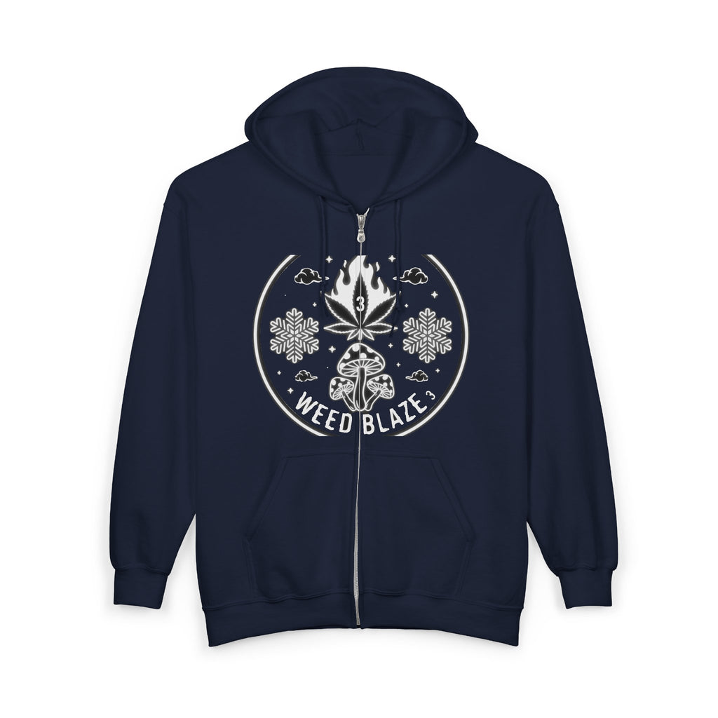 Just Blaze Zip Hoodie — Artist Name Graphic Full‑Zip Sweatshirt
