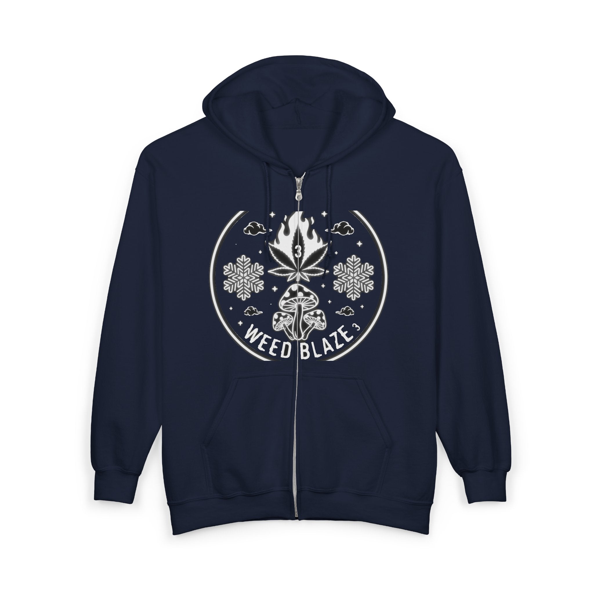 Just Blaze Zip Hoodie — Artist Name Graphic Full‑Zip Sweatshirt