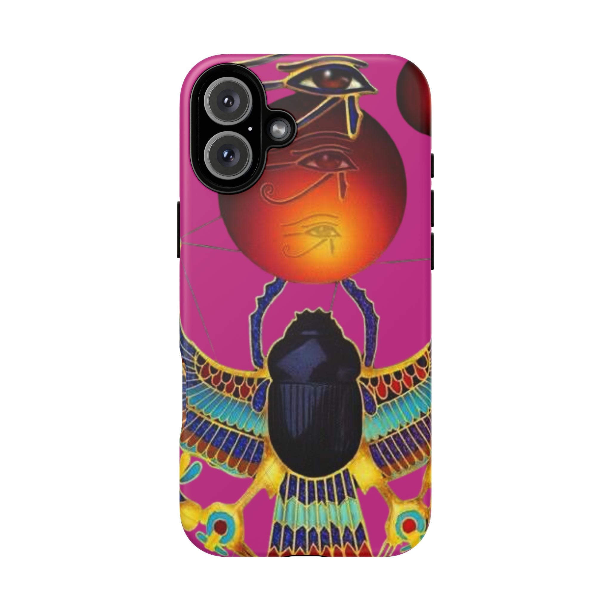 Vibrant Phone Case with Egyptian Inspired Design, Durable Phone Cover, Unique Gift for Her, Artful Accessory for Everyday Use