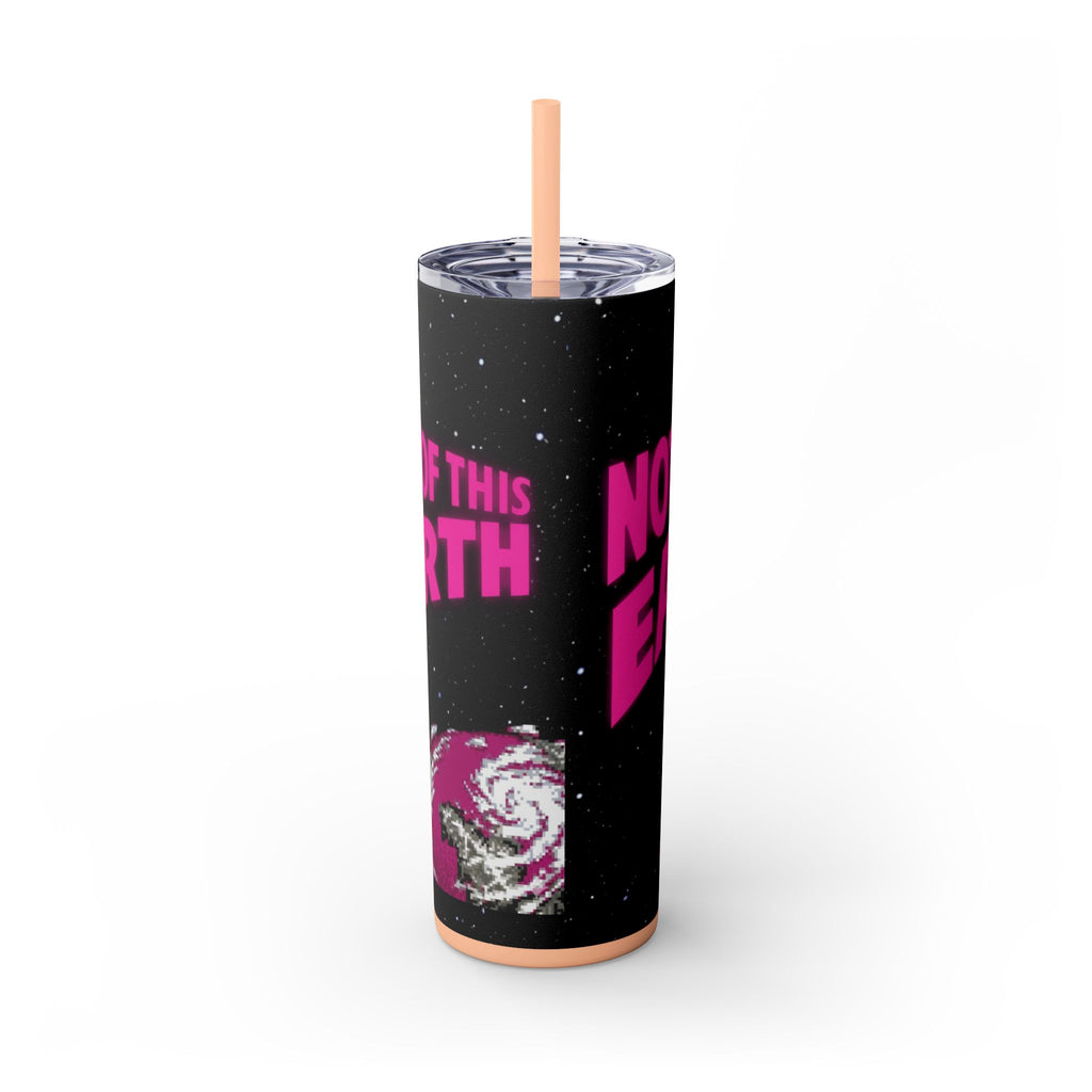 Skinny Tumbler — 'Not of This Earth' Retro Space 20oz Stainless Straw Cup