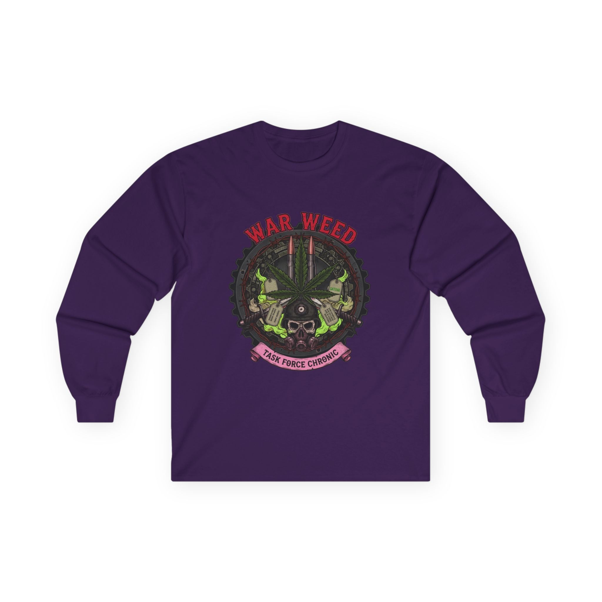 War weed Cotton Long Sleeve Tee